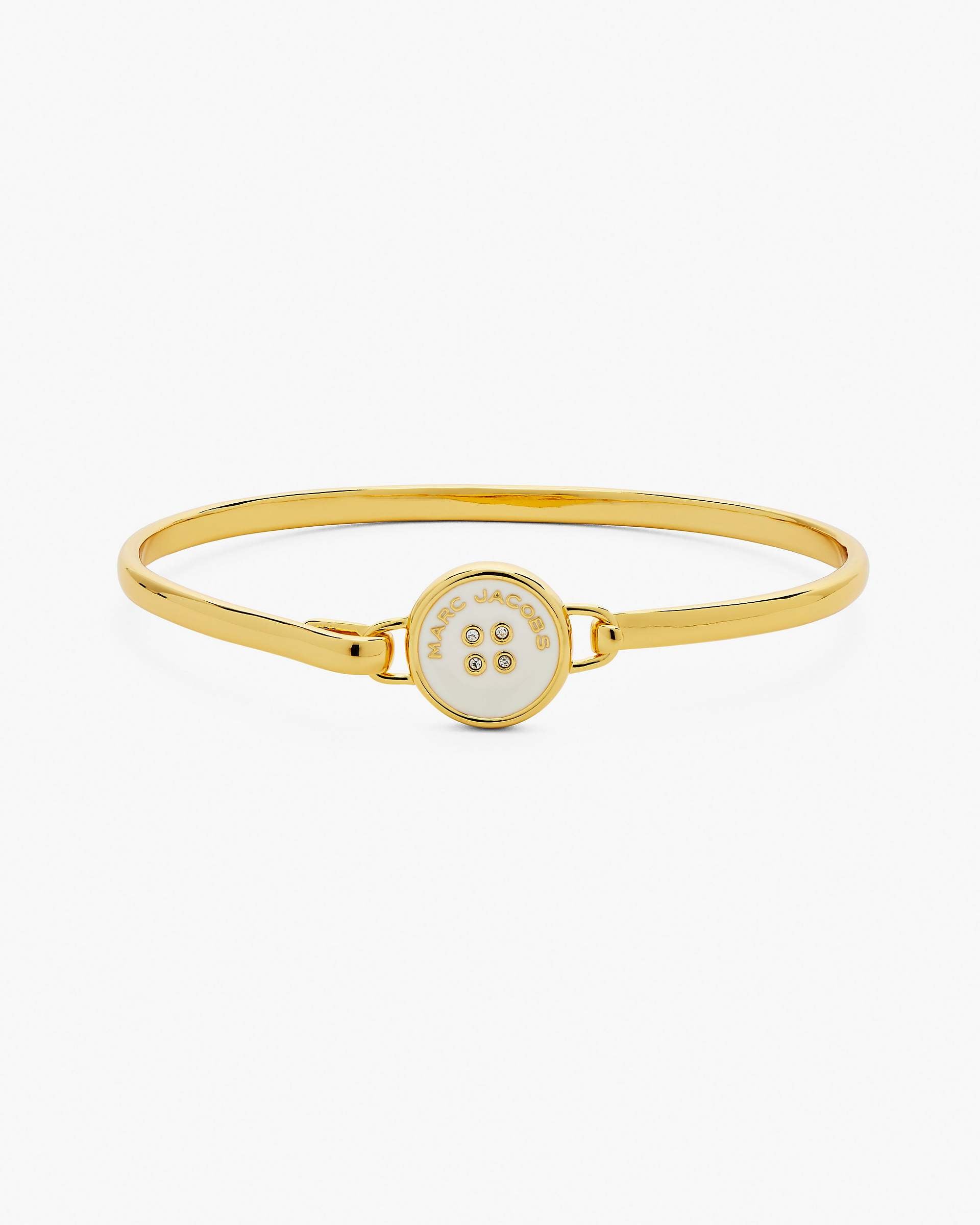 Marc Jacobs Marc Jacobs The Button Hinge Bracelet Gold/Cream Gold/cream