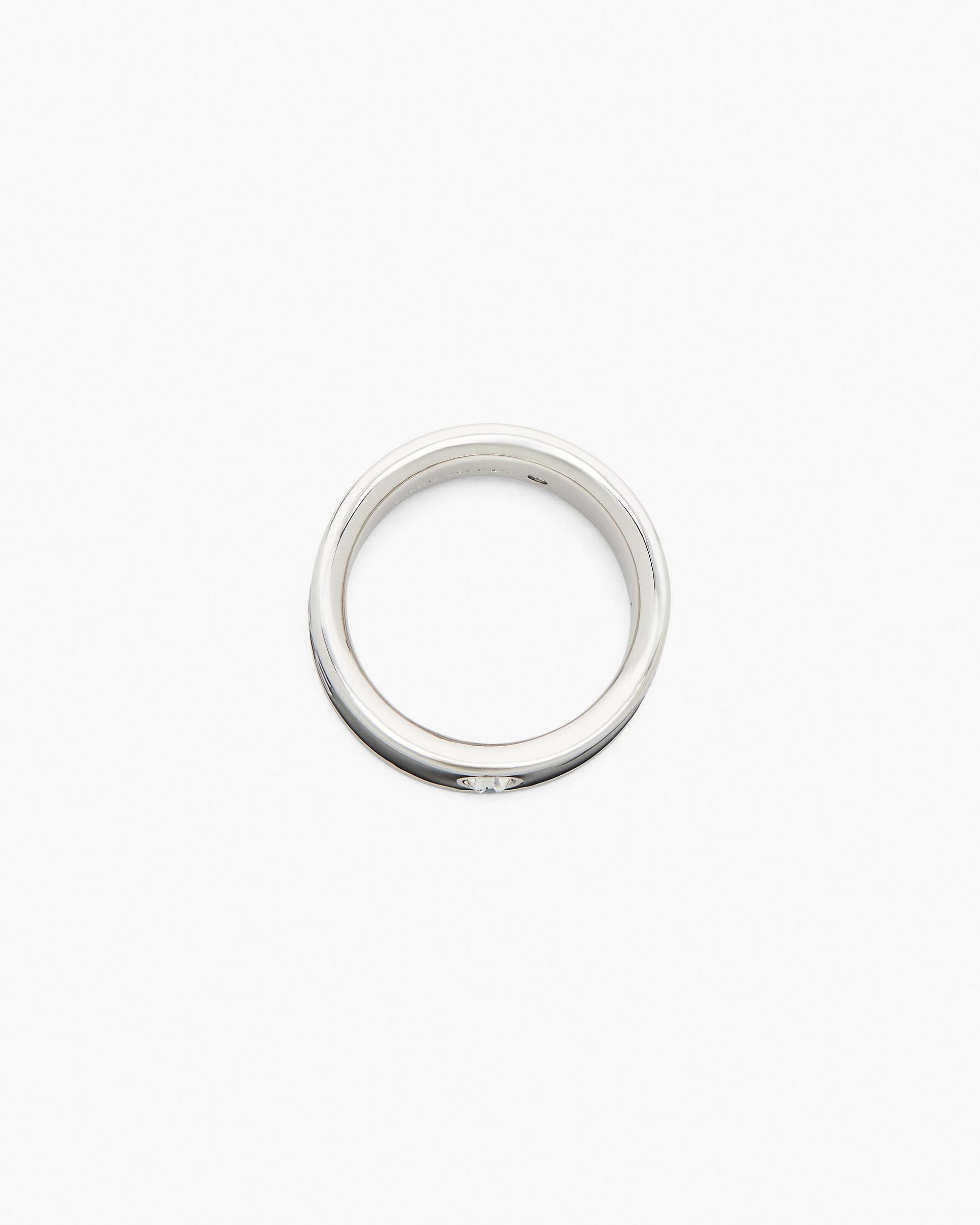 Marc Jacobs Marc Jacobs The Marc Jacobs Enamel Ring Silver/Black Silver/black
