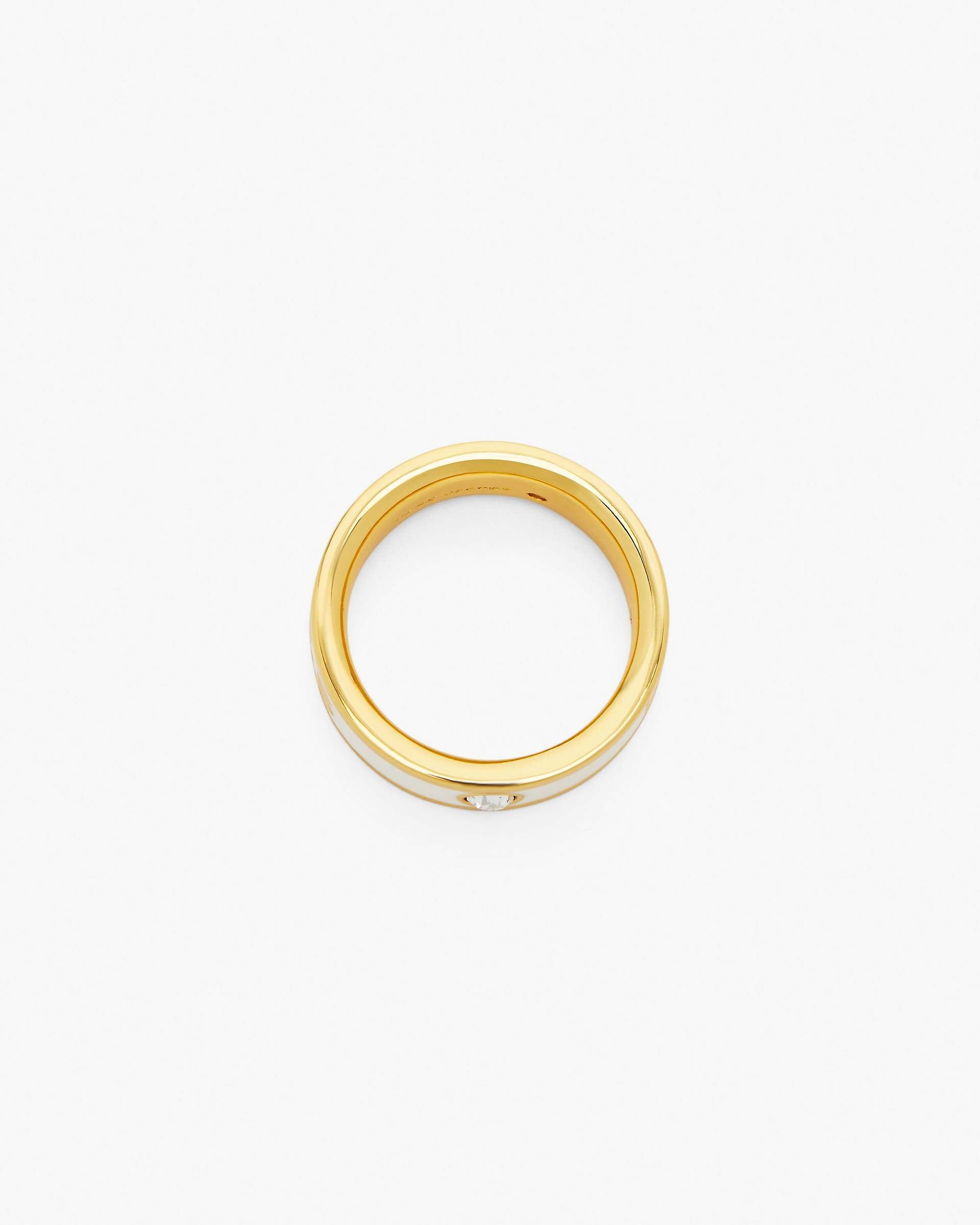 Marc Jacobs Marc Jacobs The Marc Jacobs Enamel Ring Gold/Cream Gold/cream