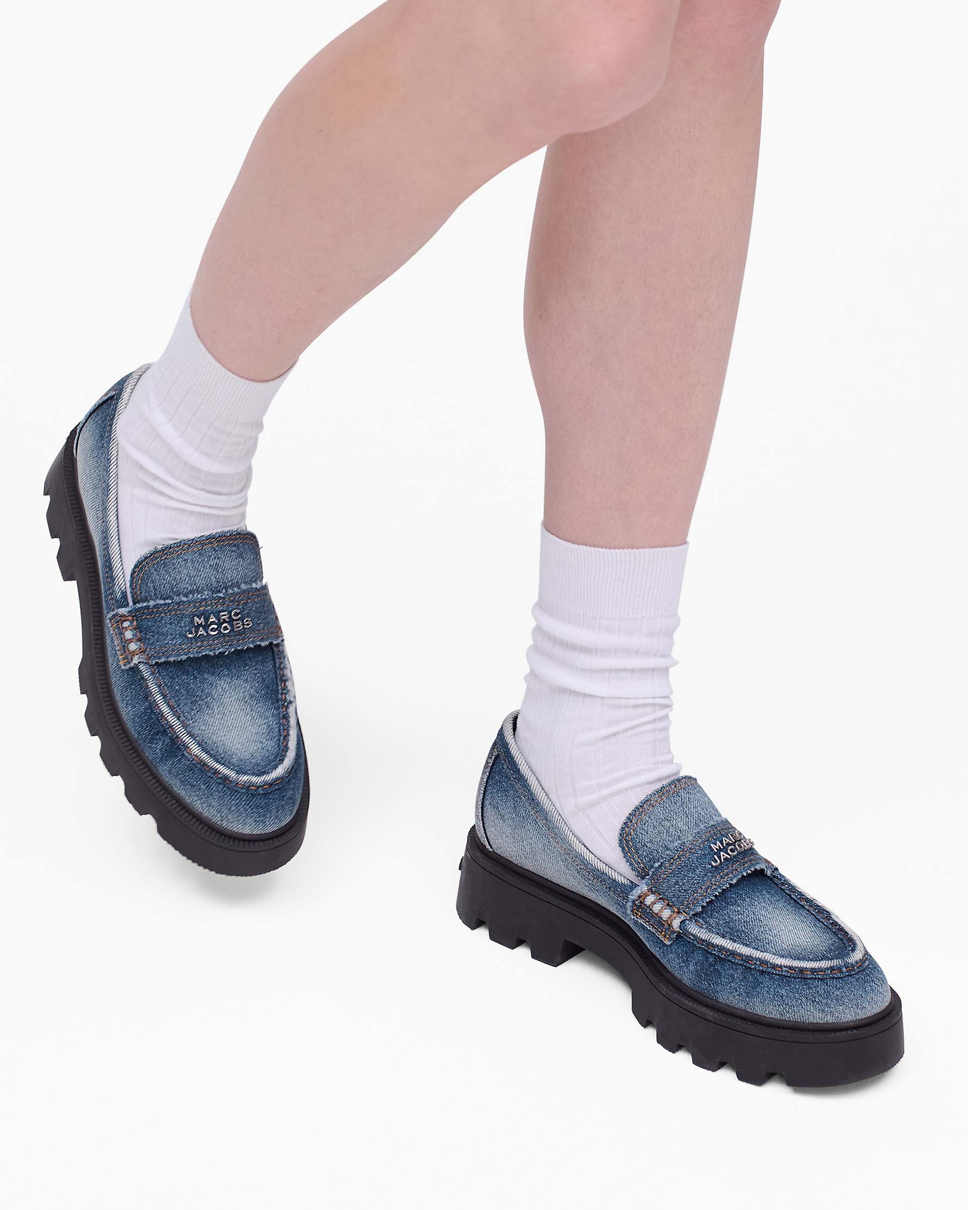 Marc Jacobs Marc Jacobs The Faded Denim Frankie Loafer Faded Vintage Indigo Faded Vintage Indigo