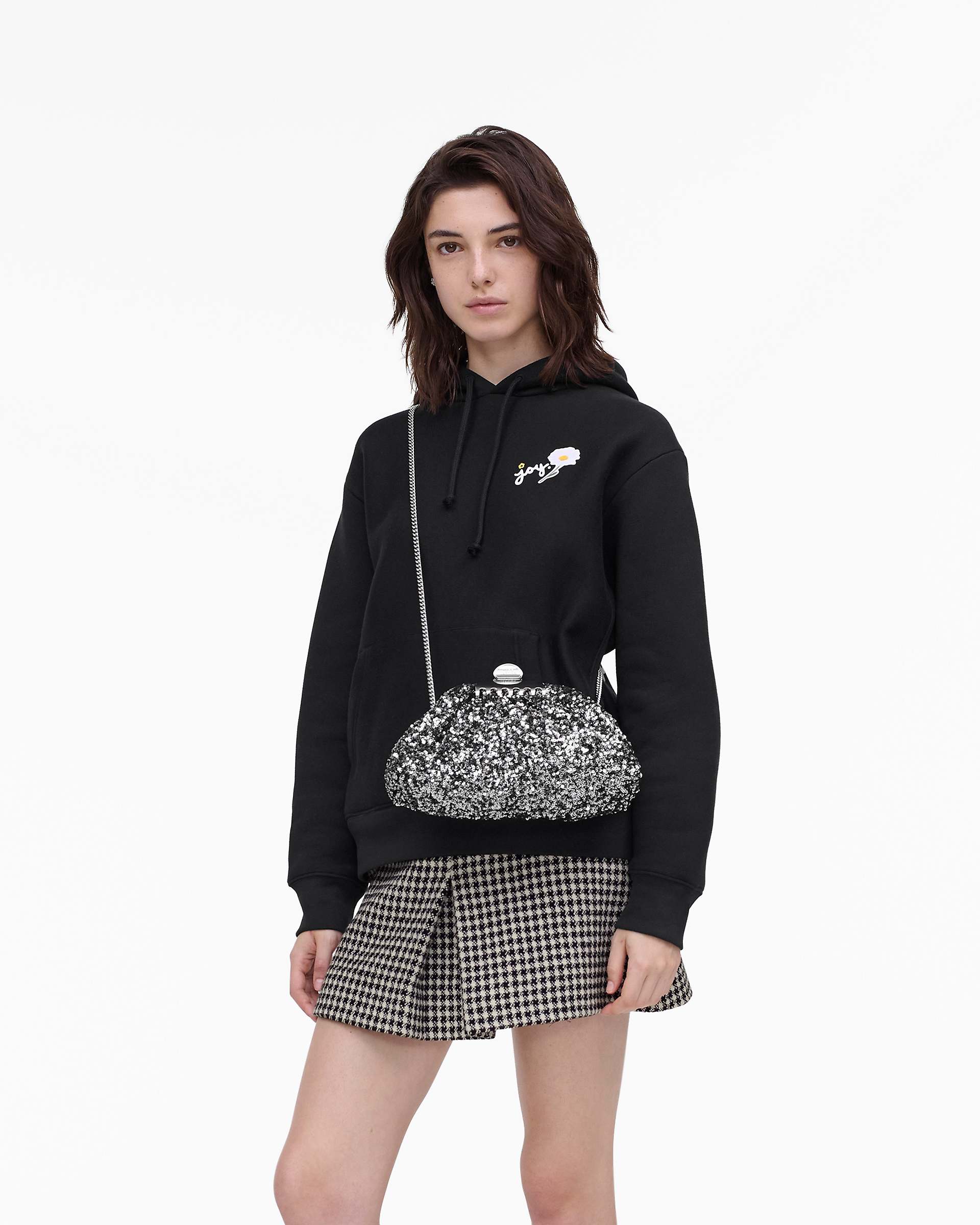 Marc Jacobs Marc Jacobs The Sequin Glam Small Clutch Silver Silver