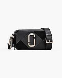 Marc Jacobs The Suede Patchwork Snapshot Black Multi