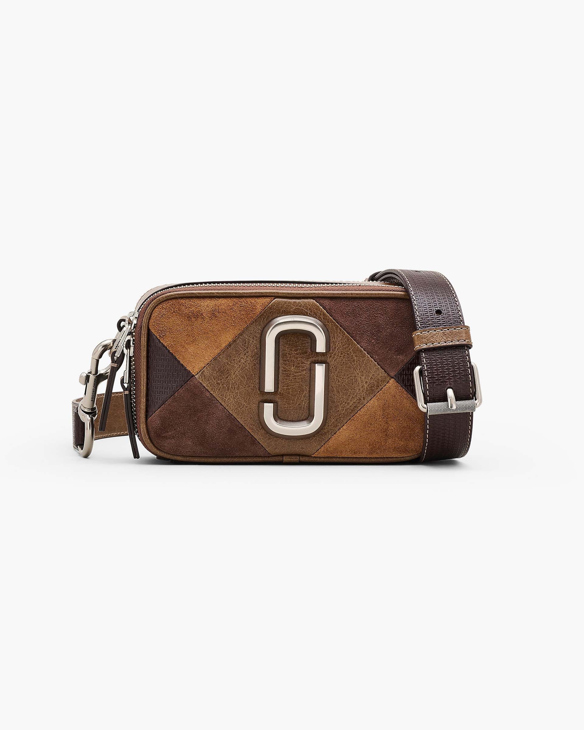 Marc Jacobs Marc Jacobs The Suede Patchwork Snapshot Brown Multi Brown Multi