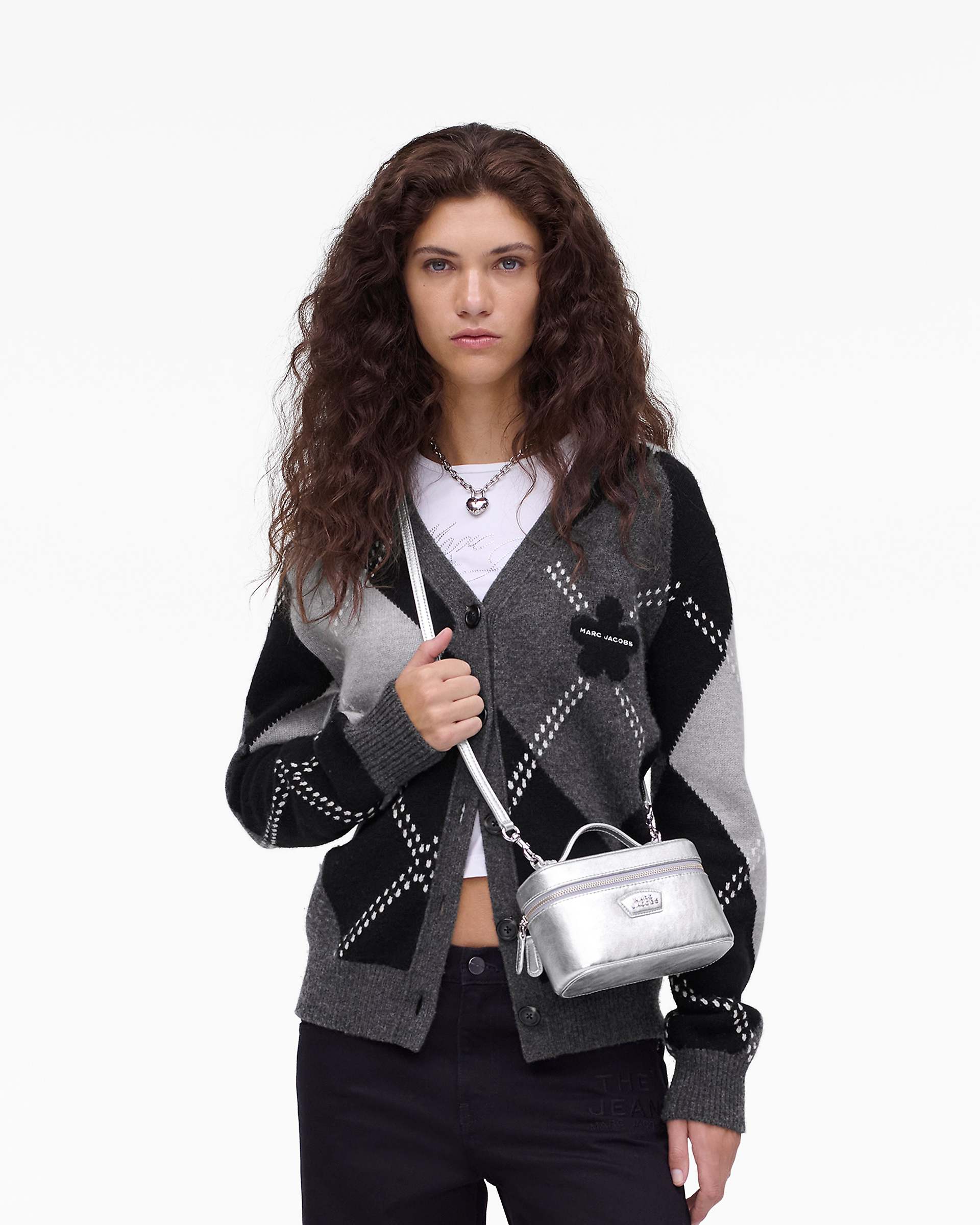 Marc Jacobs Marc Jacobs The Metallic Everyday Vanity Bag Silver Silver