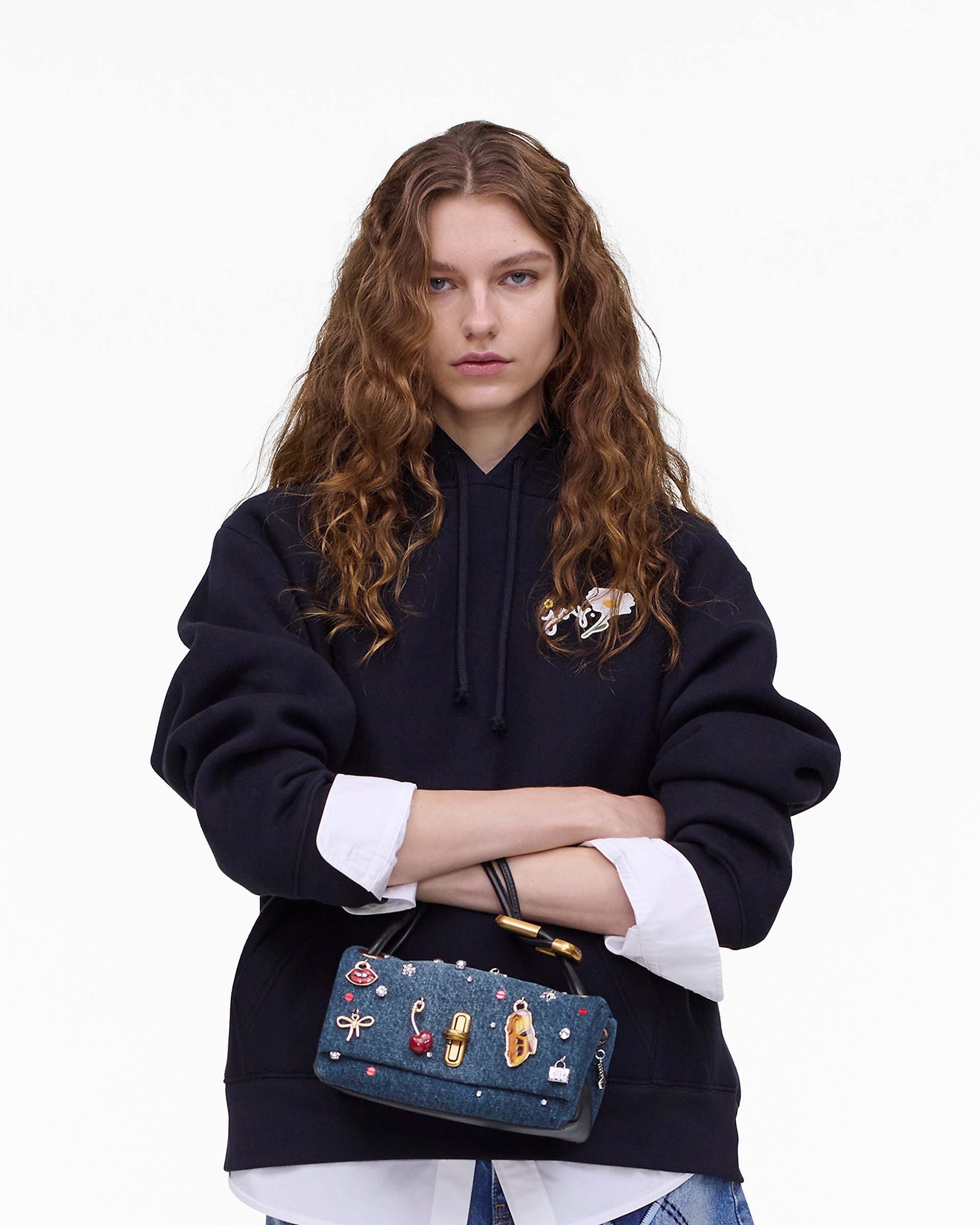 Marc Jacobs Marc Jacobs The Trinket Charm Denim Mini Dual Bag Medium Wash Multi Medium Wash Multi