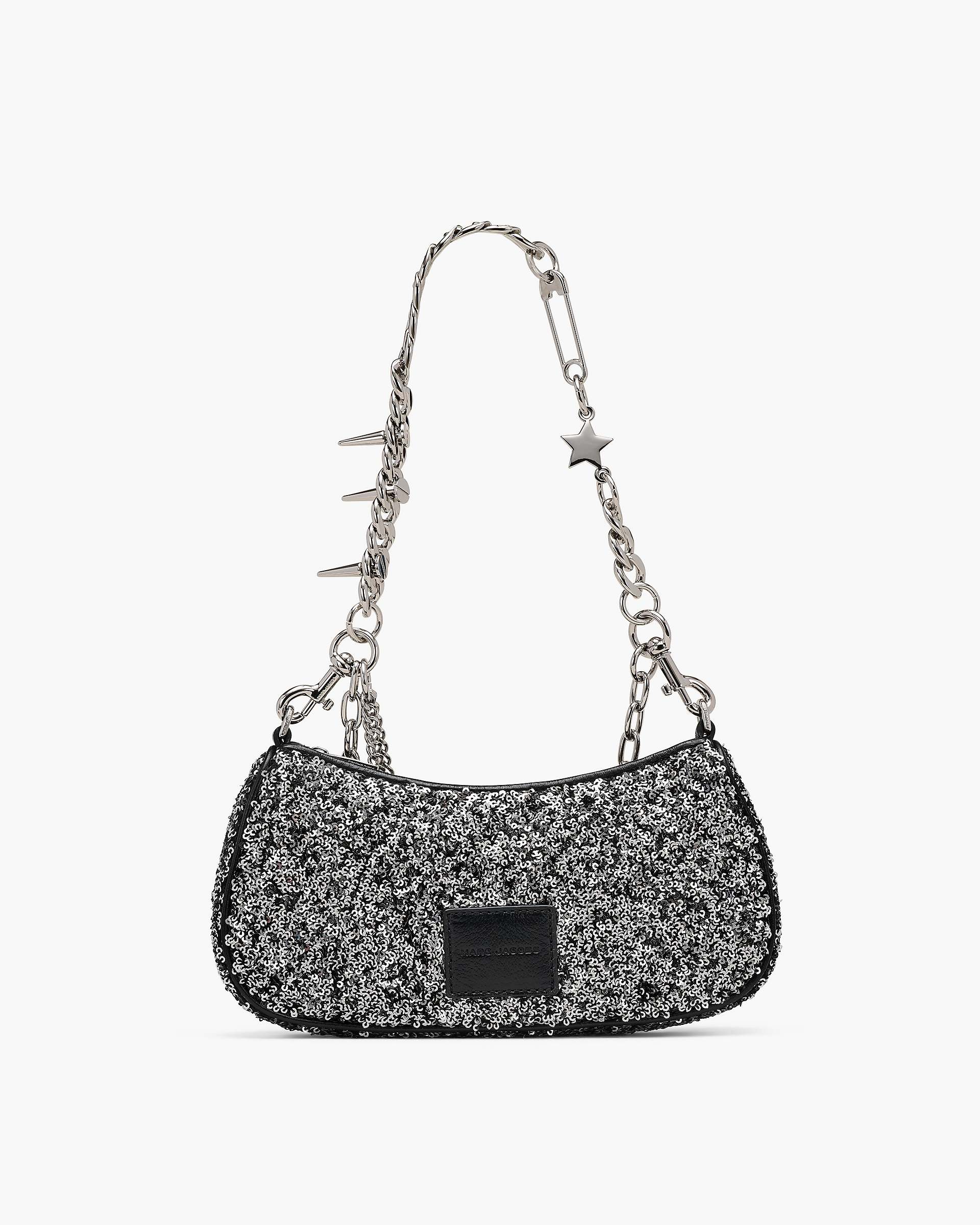 Marc Jacobs Marc Jacobs The Sequin Charm Shoulder Bag Silver Silver