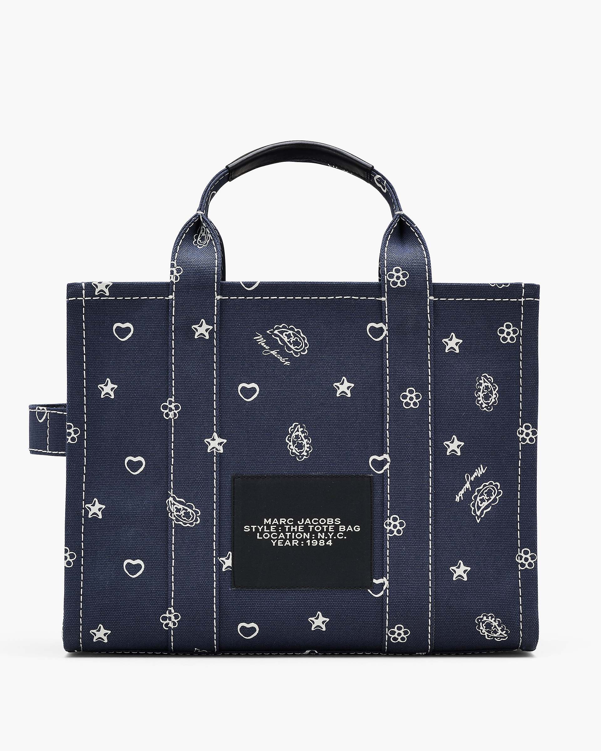 Marc Jacobs Marc Jacobs The Bandana Canvas Medium Tote Bag Navy Multi Navy Multi