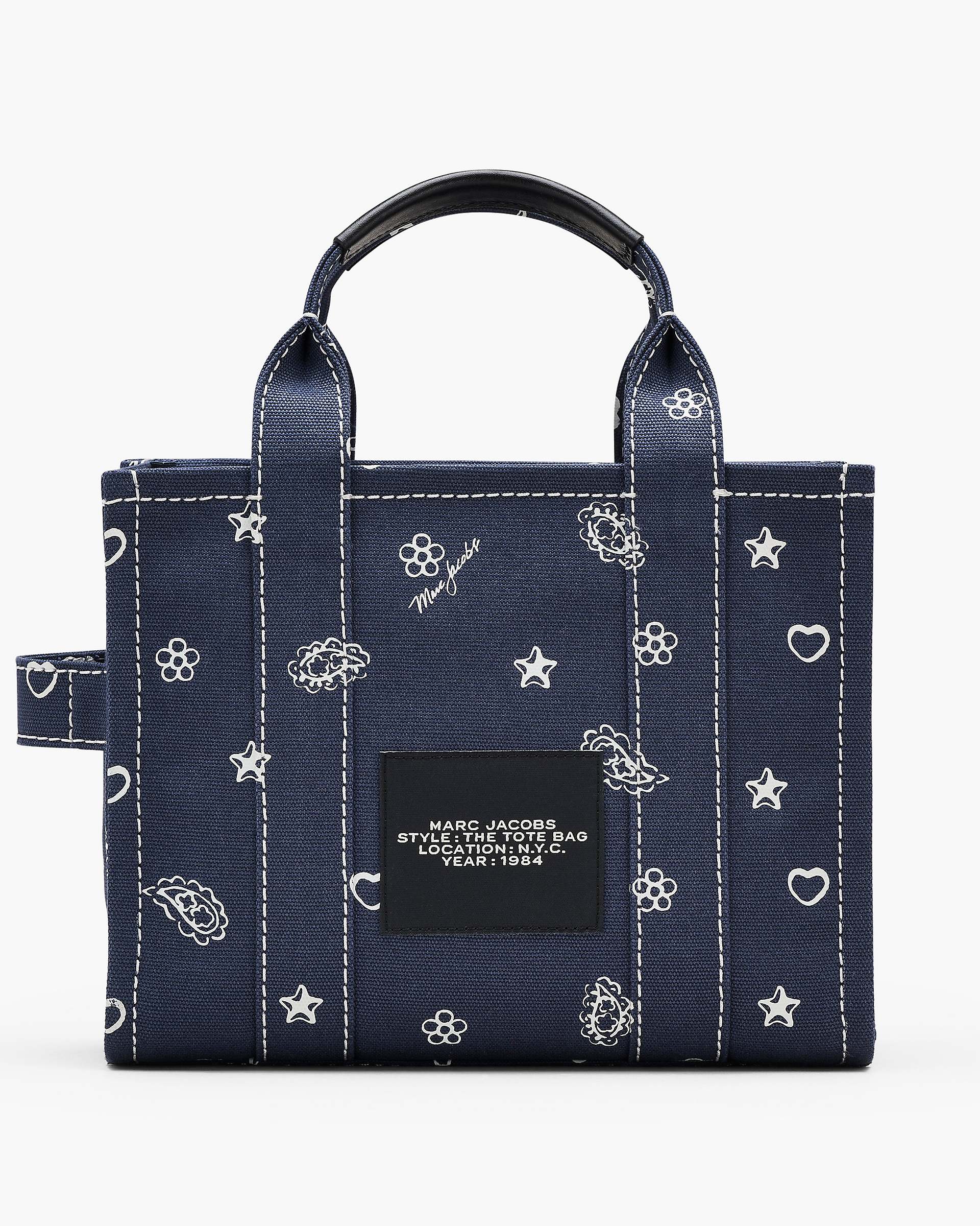 Marc Jacobs Marc Jacobs The Bandana Canvas Small Tote Bag Navy Multi Navy Multi