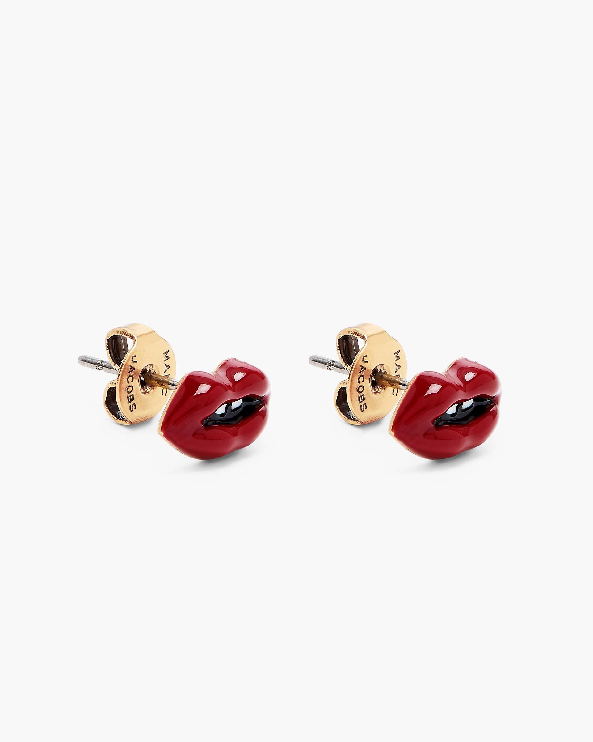 Marc Jacobs Marc Jacobs The Lips Stud Earrings Gold/Red Gold/red