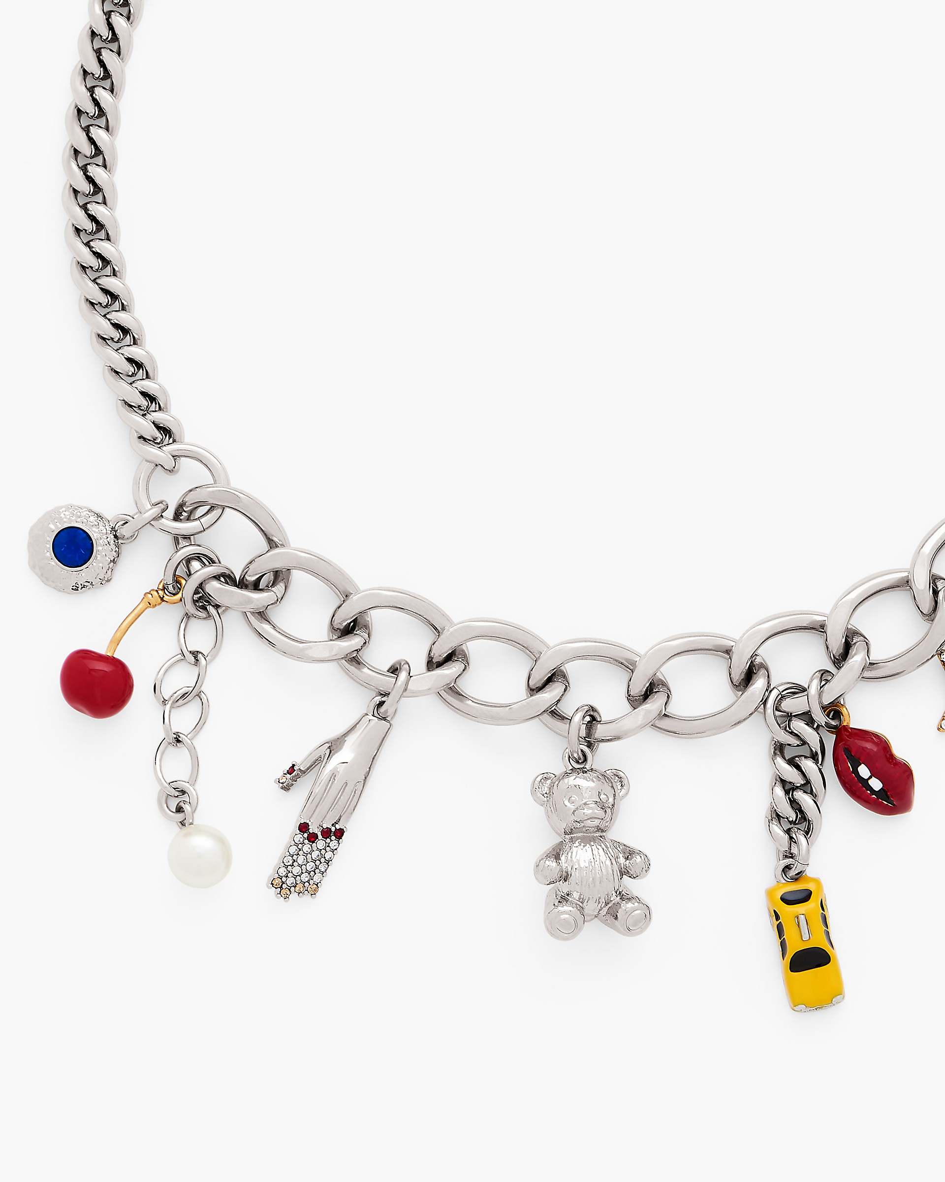 Marc Jacobs Marc Jacobs The Trinket Charm Necklace Silver/Multi Silver/multi