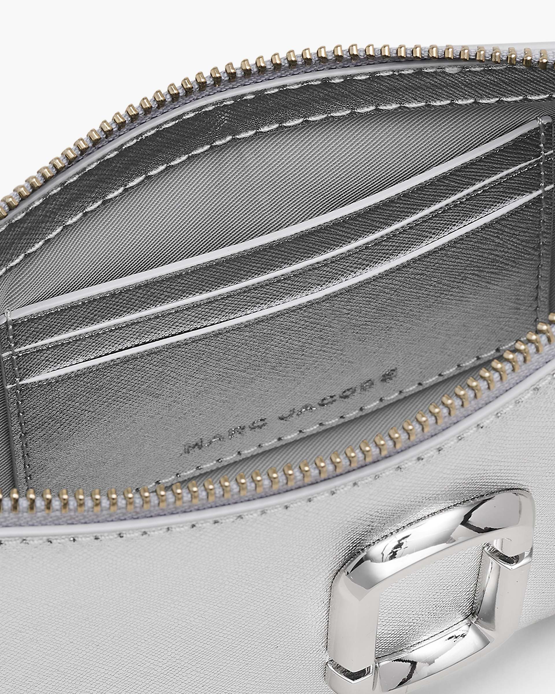Marc Jacobs Marc Jacobs The Metallic Snapshot Convertible Shoulder Bag Silver Silver
