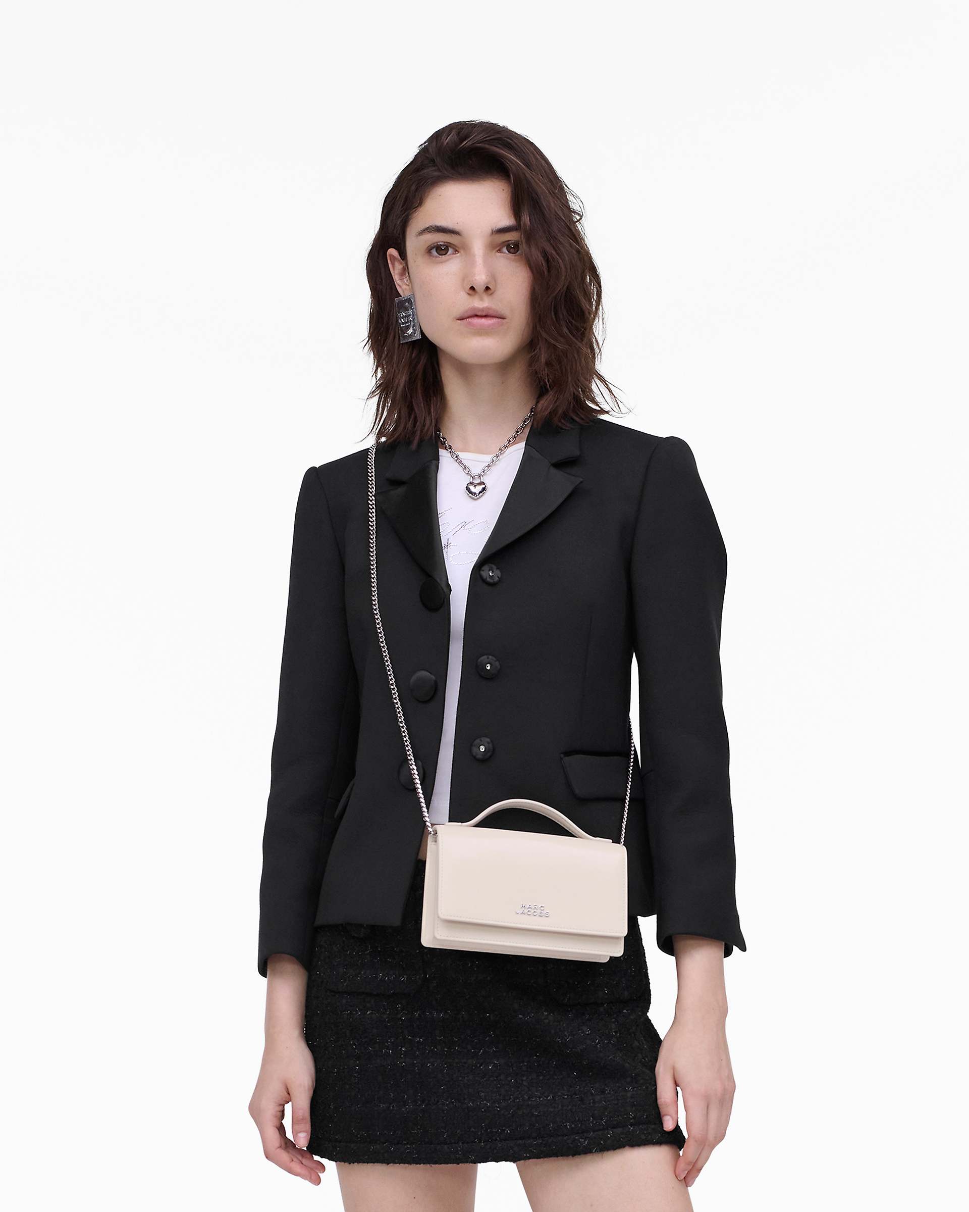 Marc Jacobs Marc Jacobs The Glam Mirror Mini Bag Cotton White Cotton White