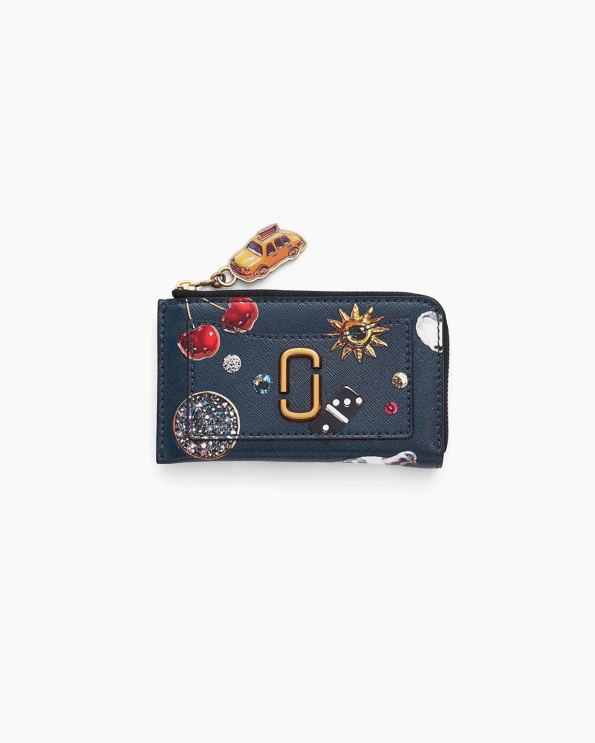 Marc Jacobs Marc Jacobs The Trinket Utility Snapshot Top Zip Multi Wallet Navy Multi Navy Multi