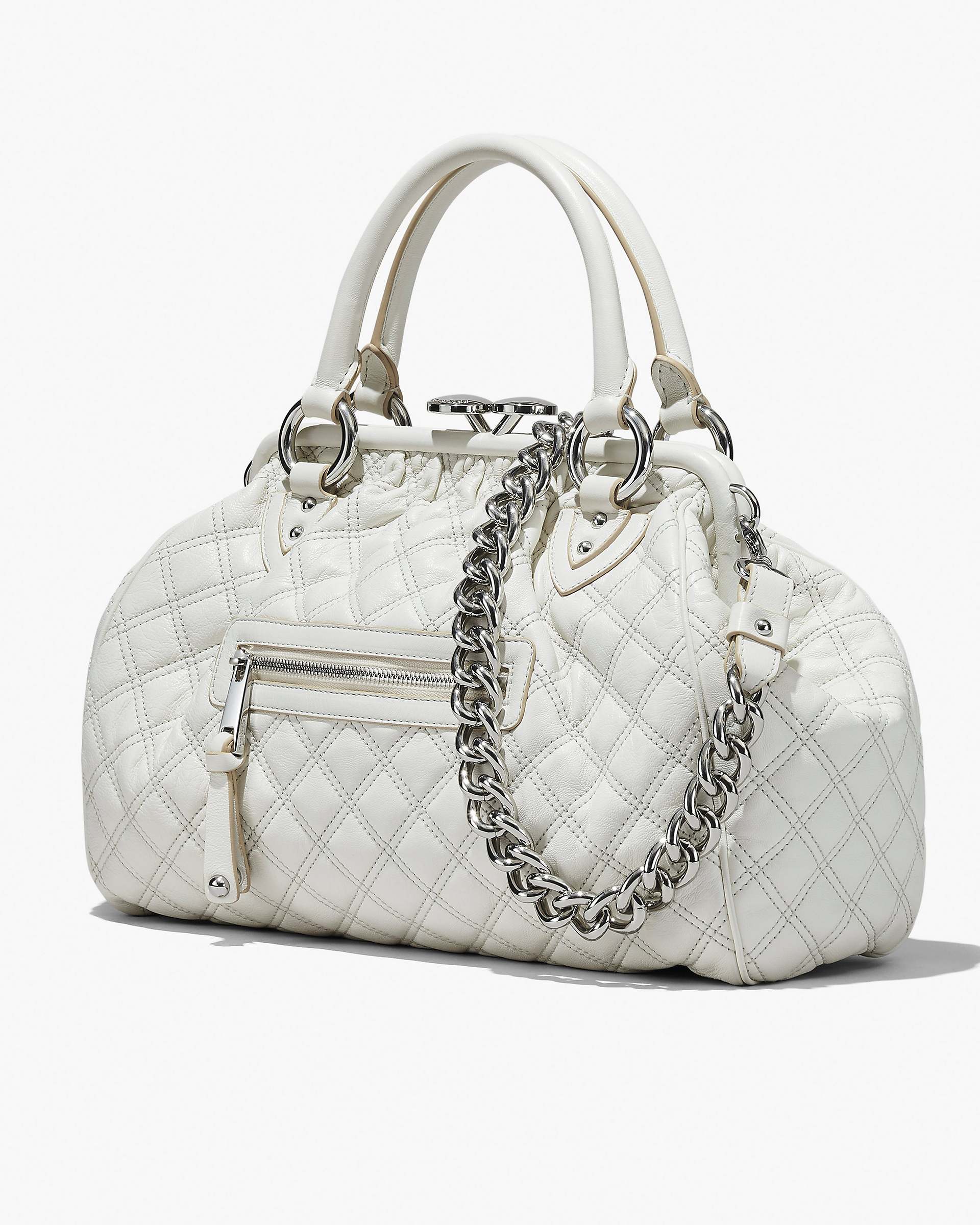 Marc Jacobs Marc Jacobs Re-Edition Quilted Leather Stam Bag Cloud White Cloud White