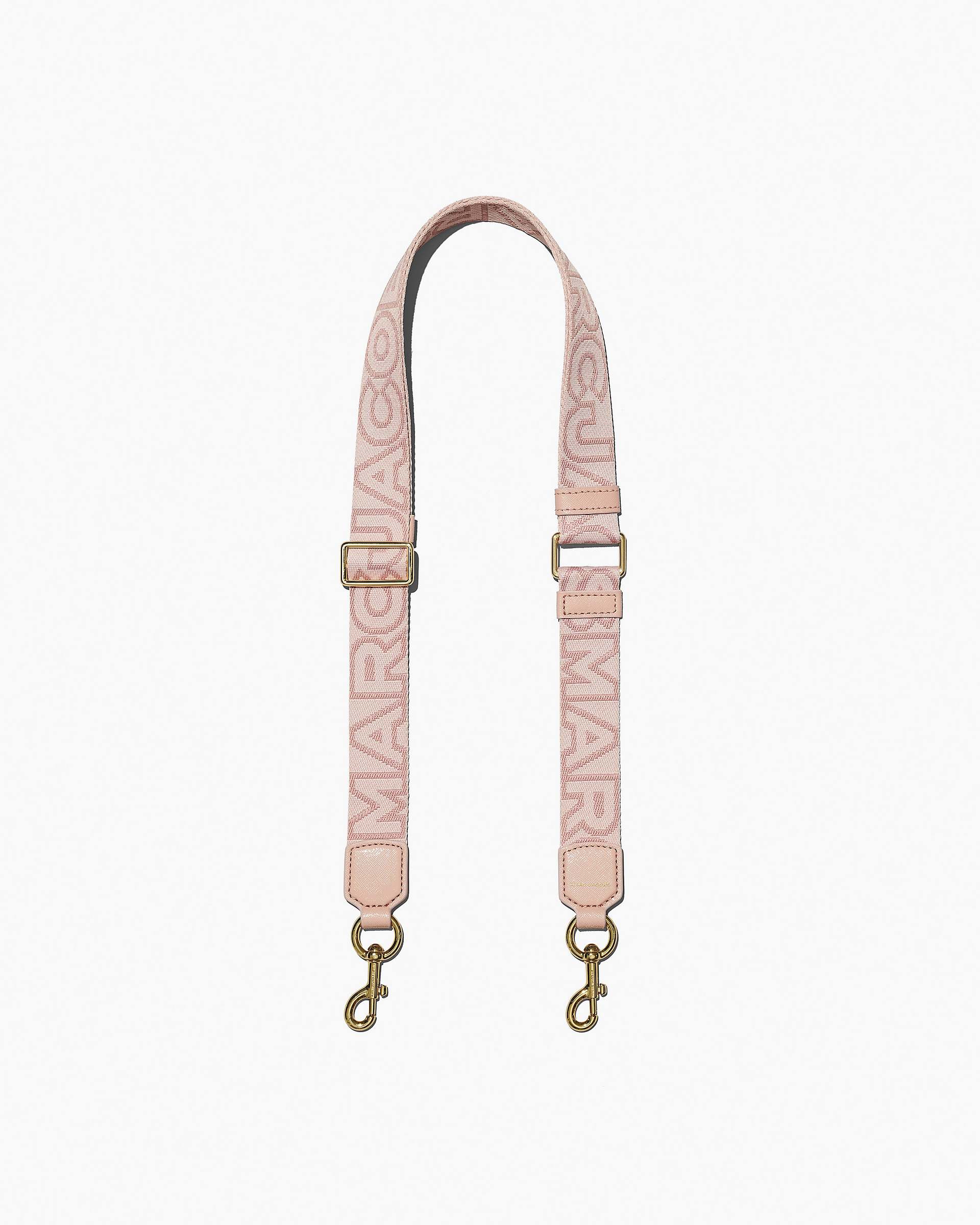 Marc Jacobs Marc Jacobs The Thin Outline Logo Webbing Strap Rose Multi Rose Multi