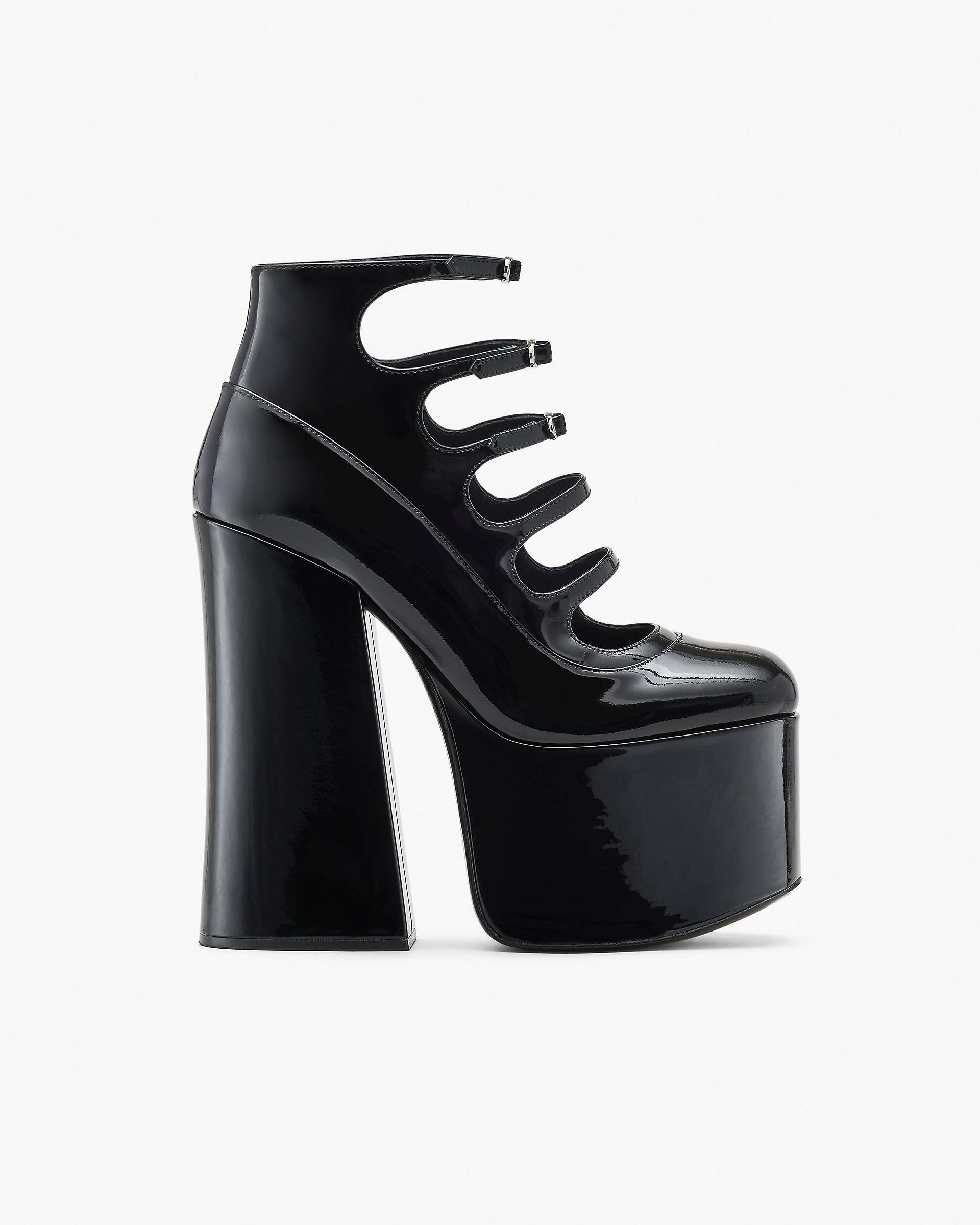 Marc Jacobs Marc Jacobs The Patent Leather Kiki Ankle Boot Black Black