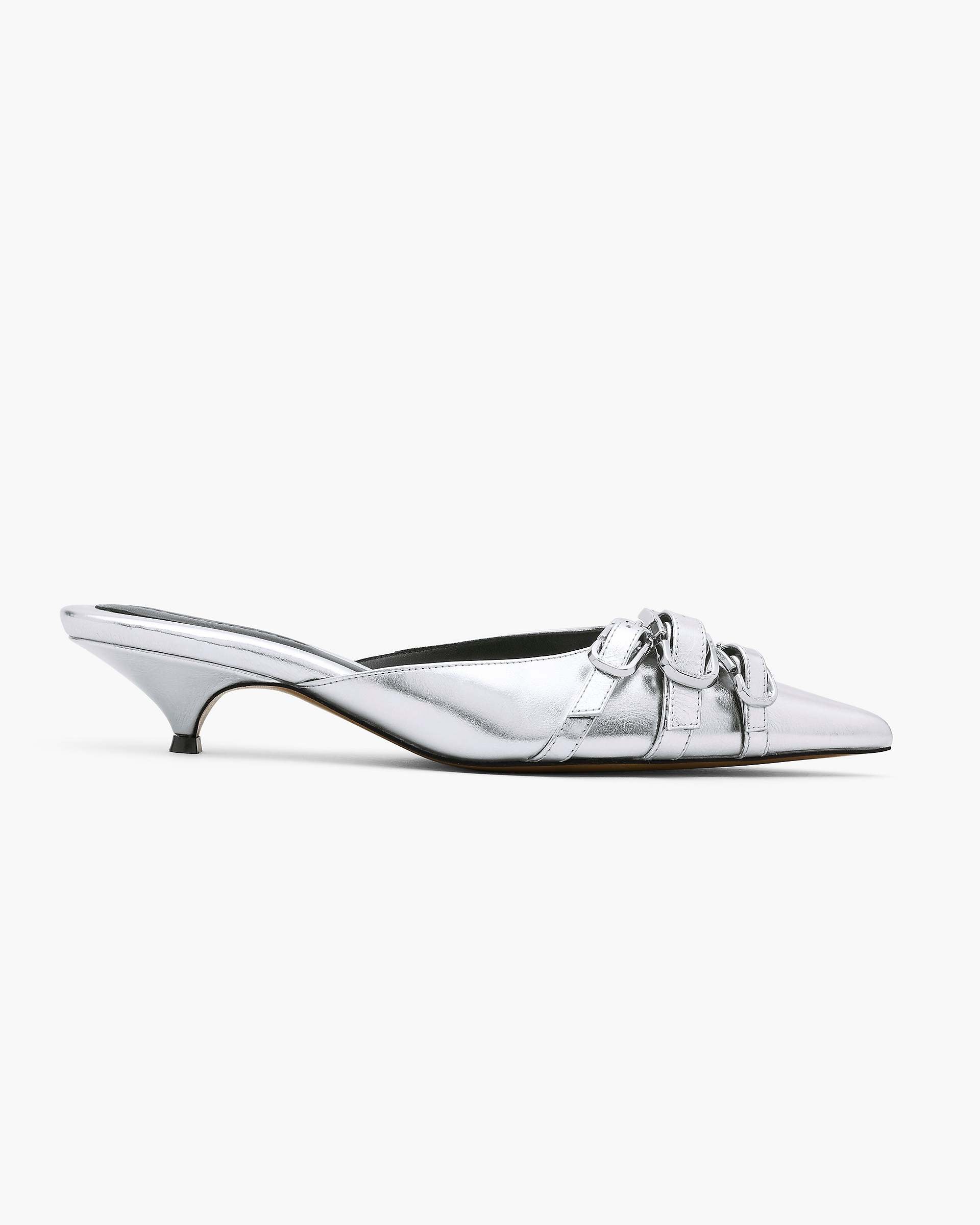 Marc Jacobs Marc Jacobs The Emma Kitten Heel Silver Silver