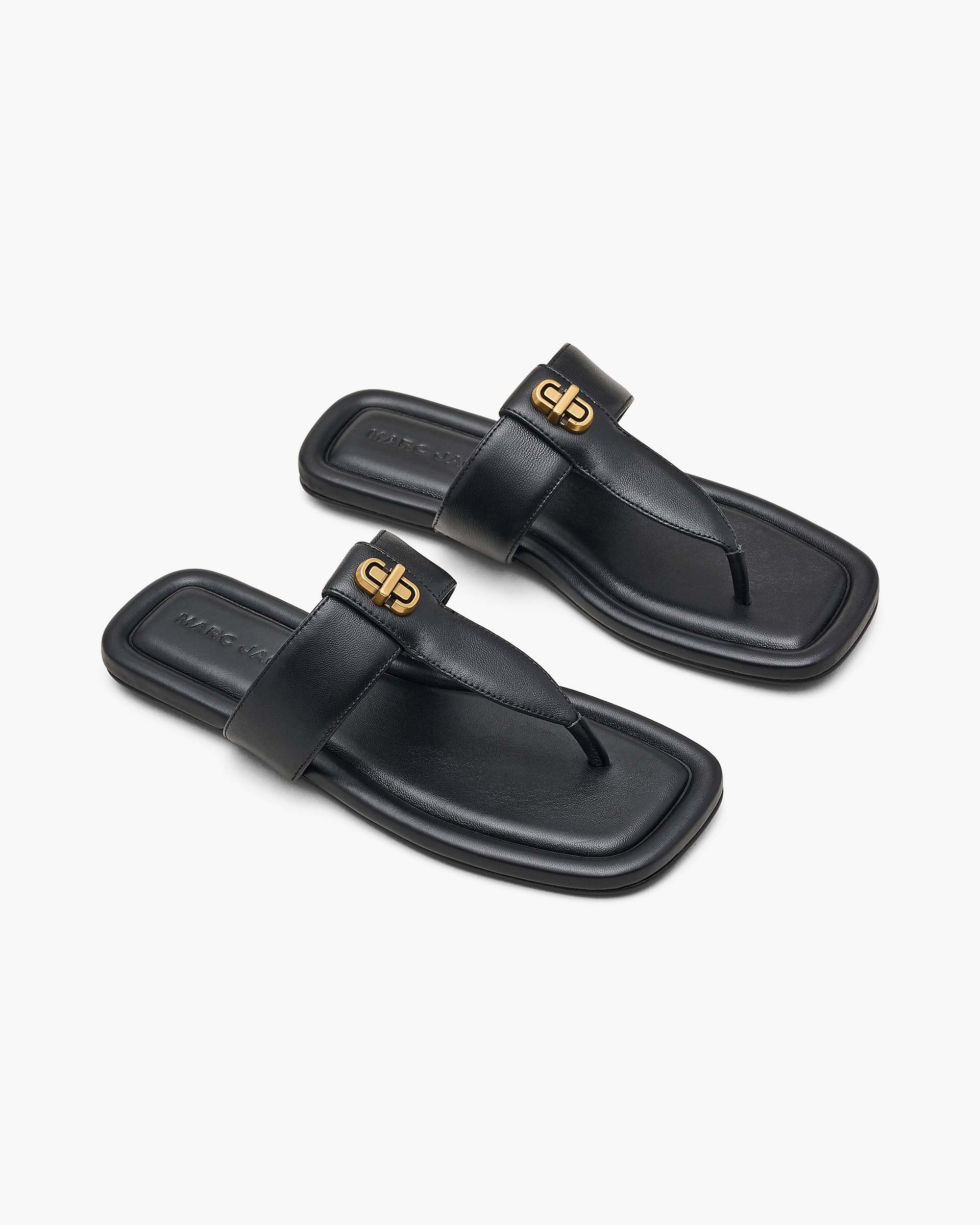 Marc Jacobs Marc Jacobs The Dual T-Strap Sandal Black Black