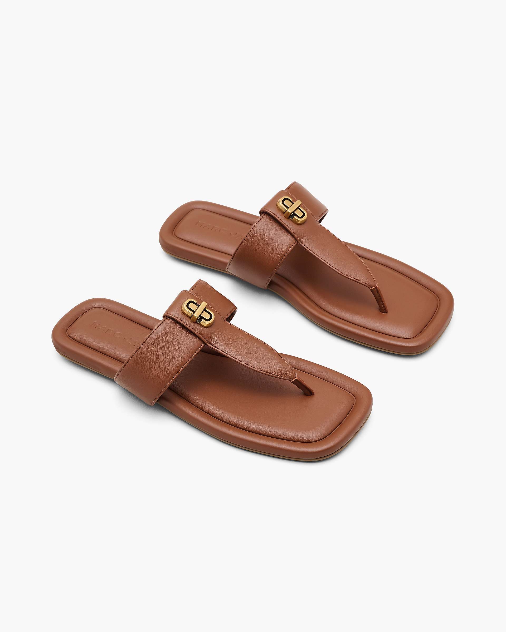 Marc Jacobs Marc Jacobs The Dual T-Strap Sandal Brandy Brandy