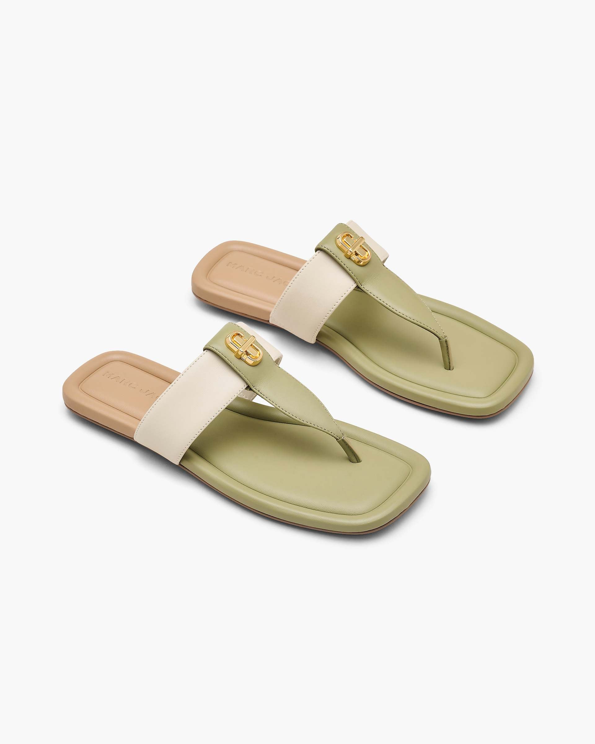 Marc Jacobs Marc Jacobs The Colorblock Dual T-Strap Sandal Reed Multi Reed Multi