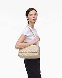 Marc Jacobs The Quilted Dual Convertible Shoulder Bag Cloud White