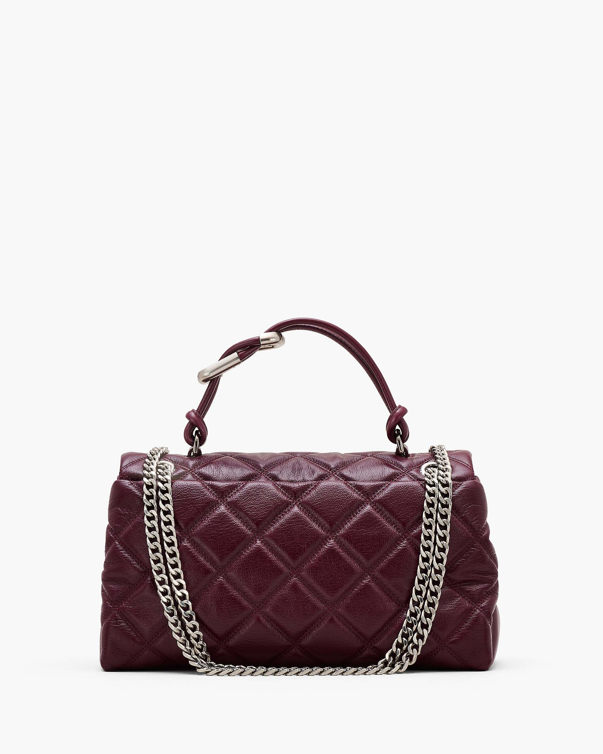 Marc Jacobs Marc Jacobs The Quilted Dual Convertible Shoulder Bag Dark Plum Dark Plum