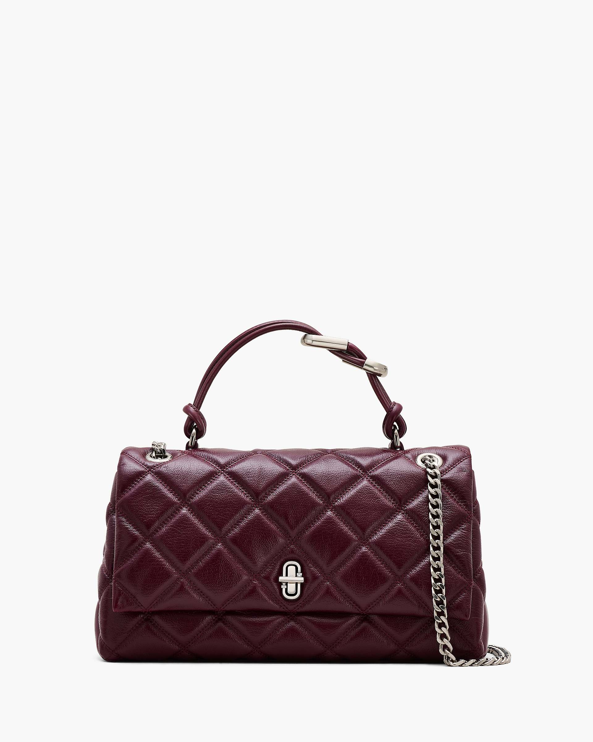 Marc Jacobs Marc Jacobs The Quilted Dual Convertible Shoulder Bag Dark Plum Dark Plum