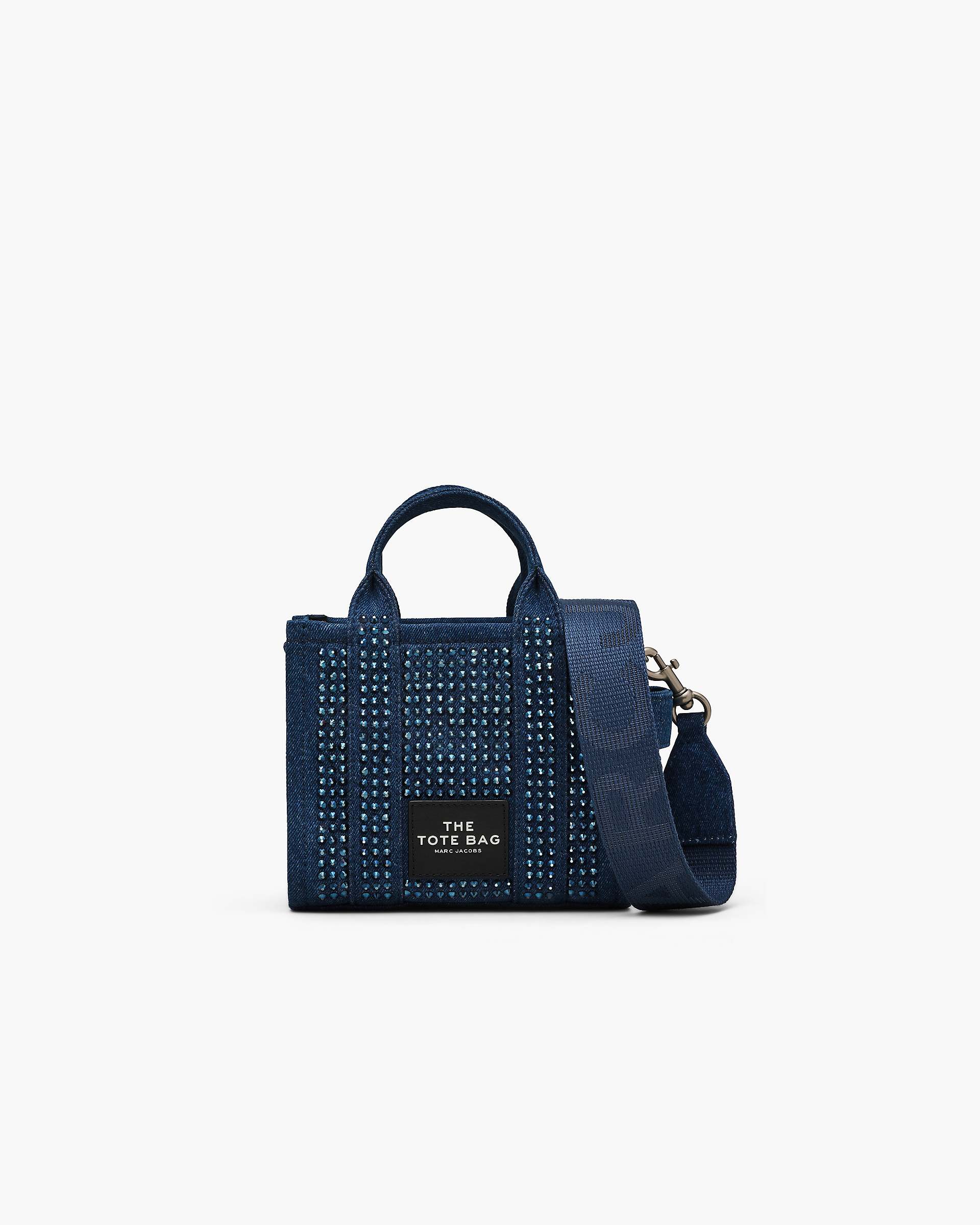 Marc Jacobs Marc Jacobs The Crystal Denim Crossbody Tote Bag Dark Wash Crystal Dark Wash Crystal