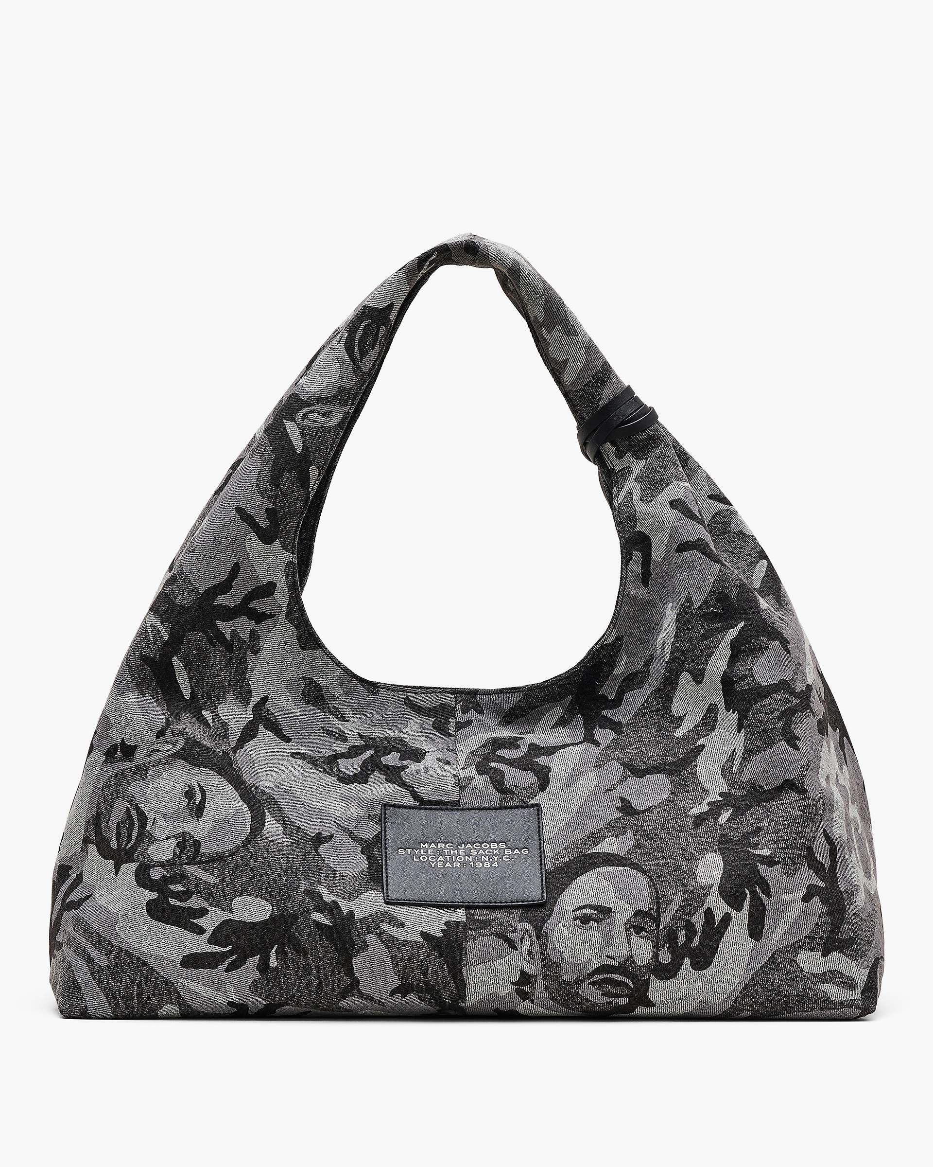 Marc Jacobs Marc Jacobs The Marc Camo Denim XL Sack Bag Grey Wash Grey Wash