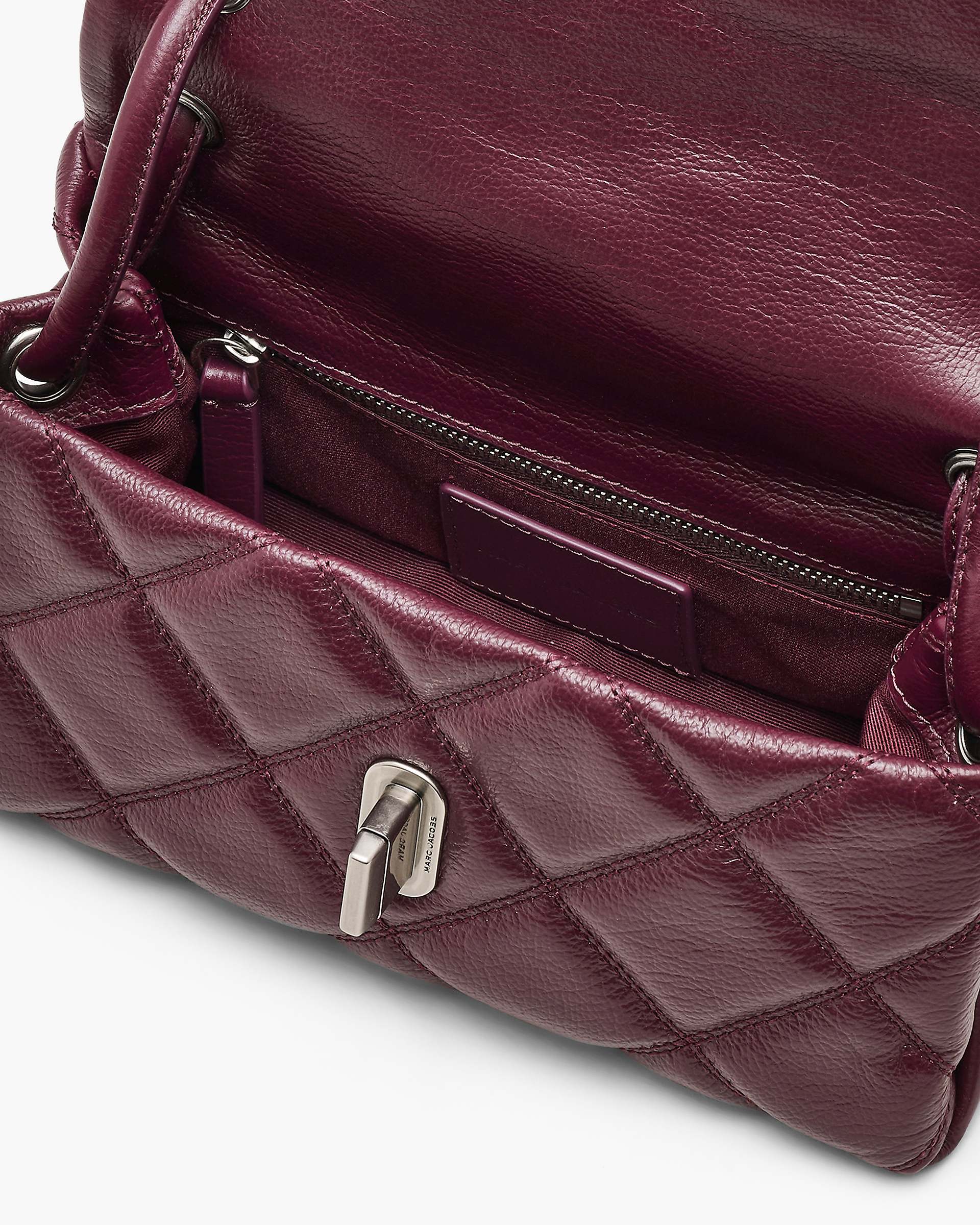 Marc Jacobs Marc Jacobs The Quilted Mini Dual Shoulder Bag Dark Plum Dark Plum