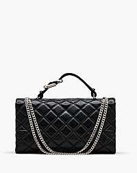 Marc Jacobs The Quilted Xl Dual Convertible Shoulder Bag Black