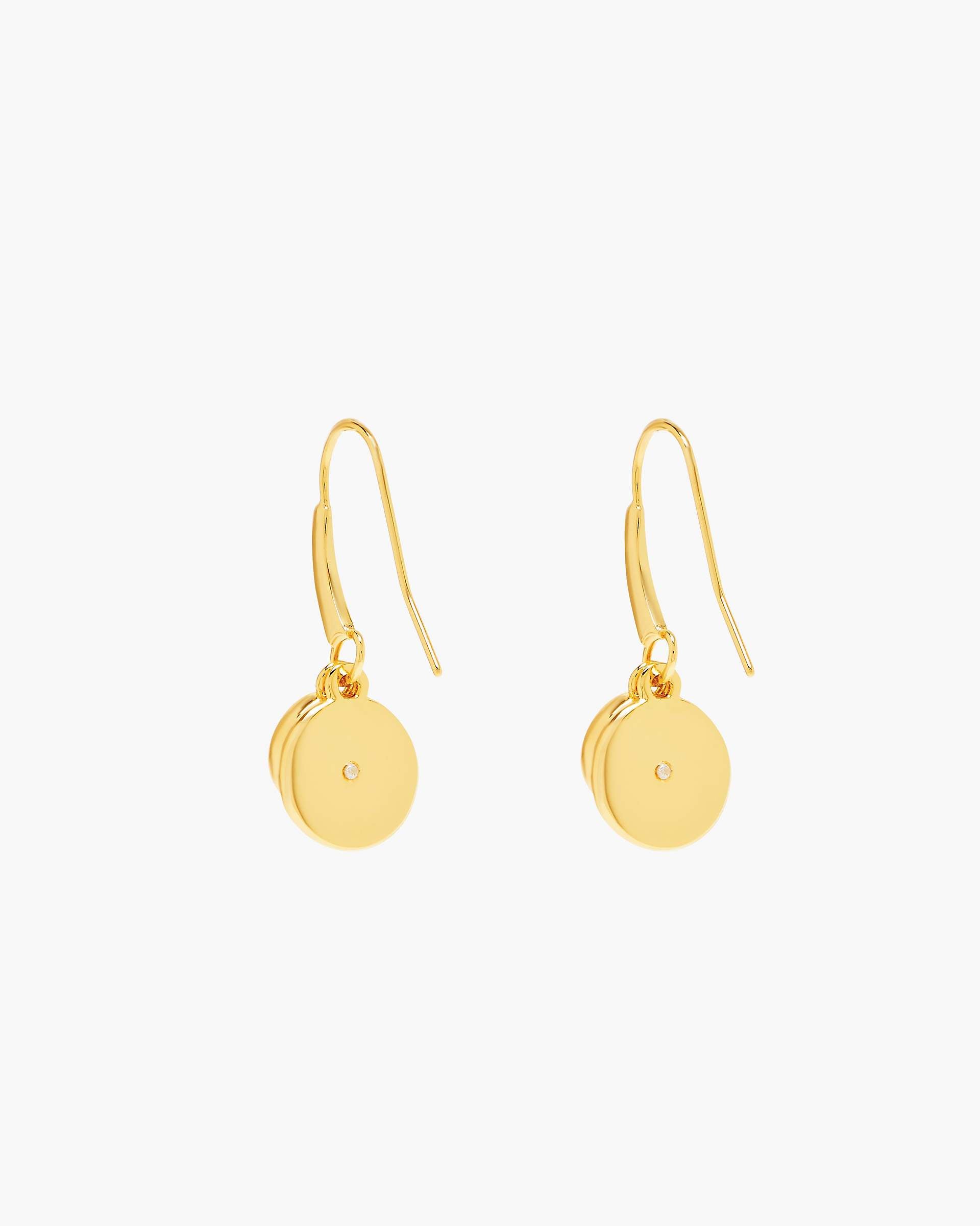 Marc Jacobs Marc Jacobs The Button Drop Earrings Gold/Cream Gold/cream