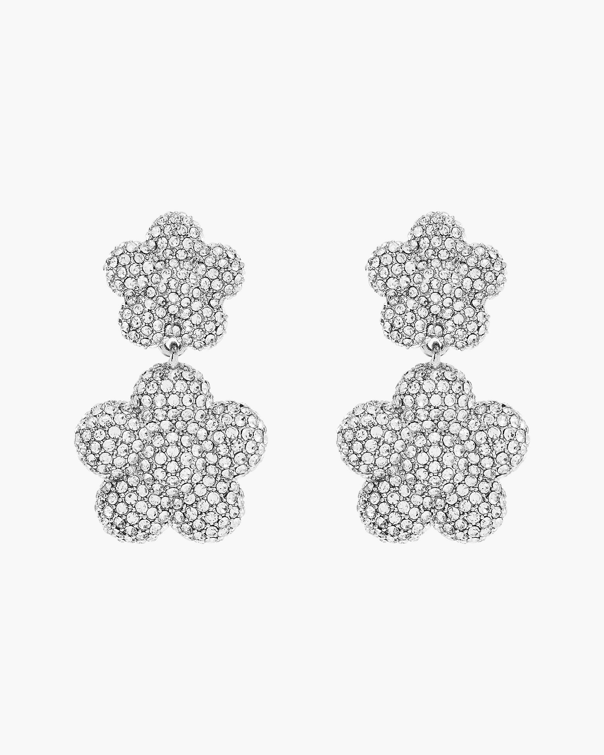 Marc Jacobs Marc Jacobs The Daisy Balloon Drop Earrings Silver/Crystal Silver/crystal