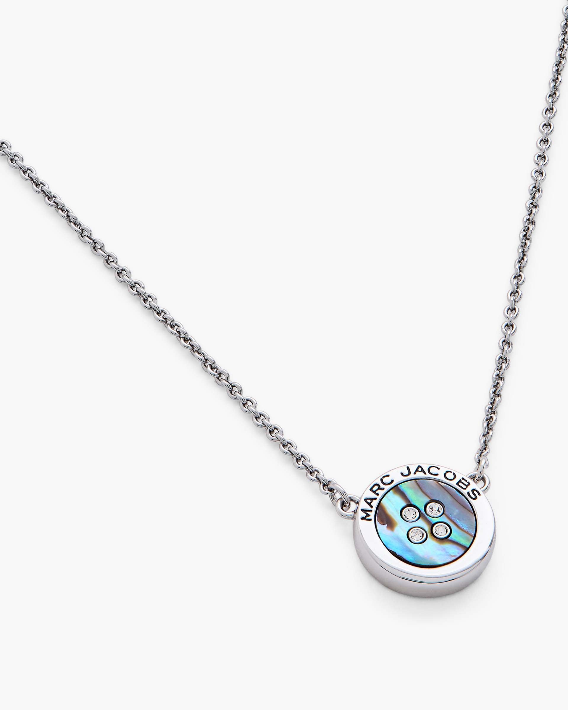 Marc Jacobs Marc Jacobs The Button Abalone Necklace Silver/Abalone Silver/abalone