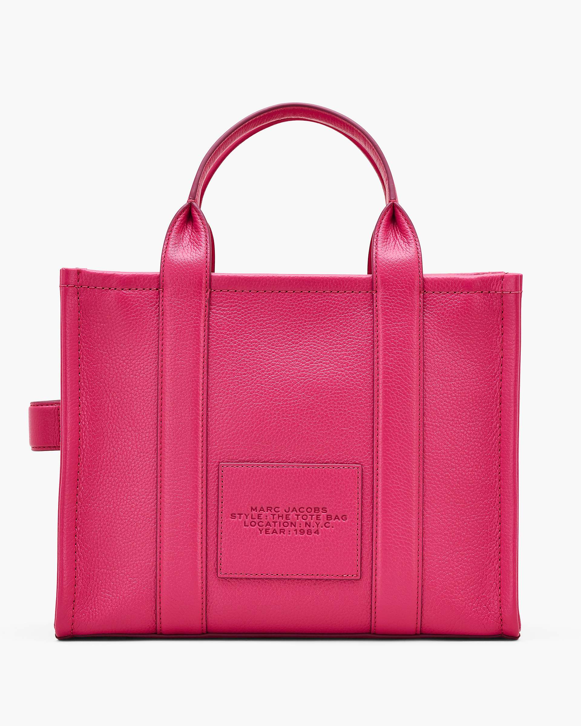 Marc Jacobs Marc Jacobs The Leather Medium Tote Bag Raspberry Pink Raspberry Pink