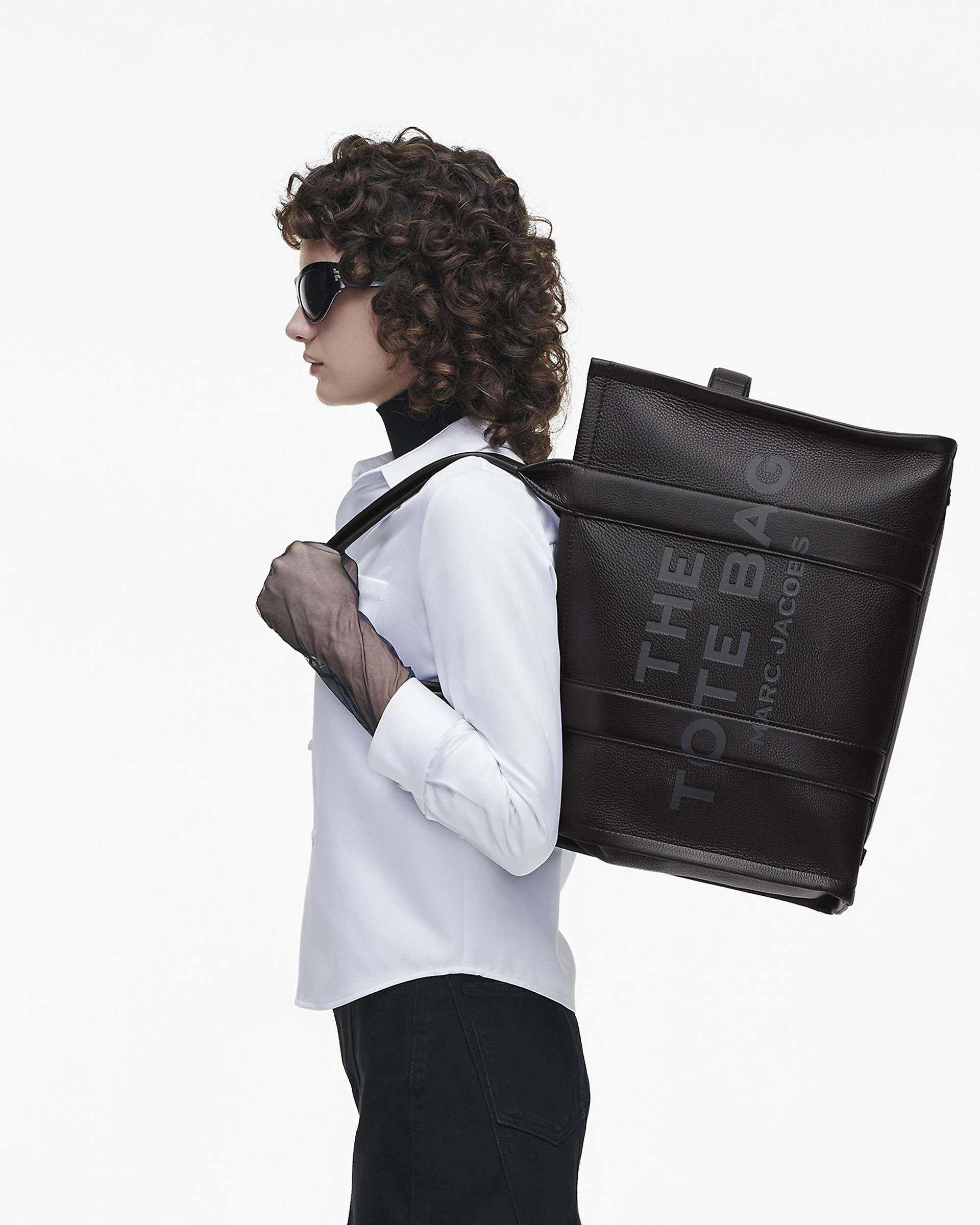 Marc Jacobs Marc Jacobs The Leather Large Tote Bag Black Black