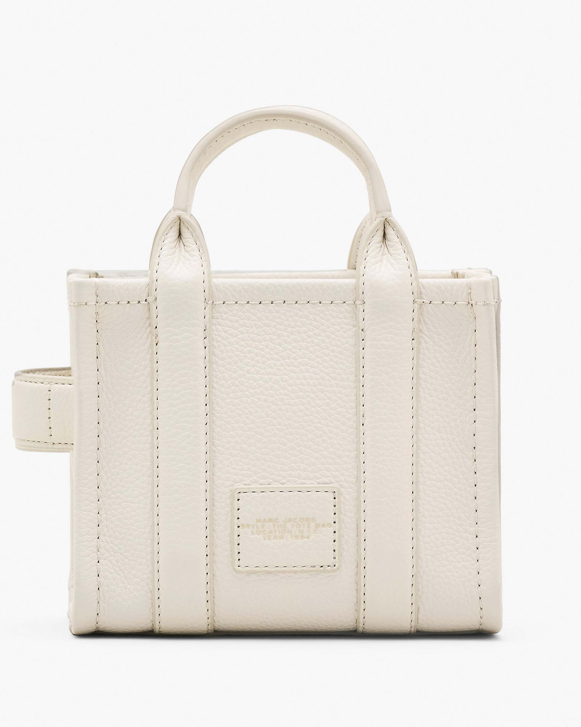 Marc Jacobs Marc Jacobs The Leather Crossbody Tote Bag Cotton/Silver Cotton/silver