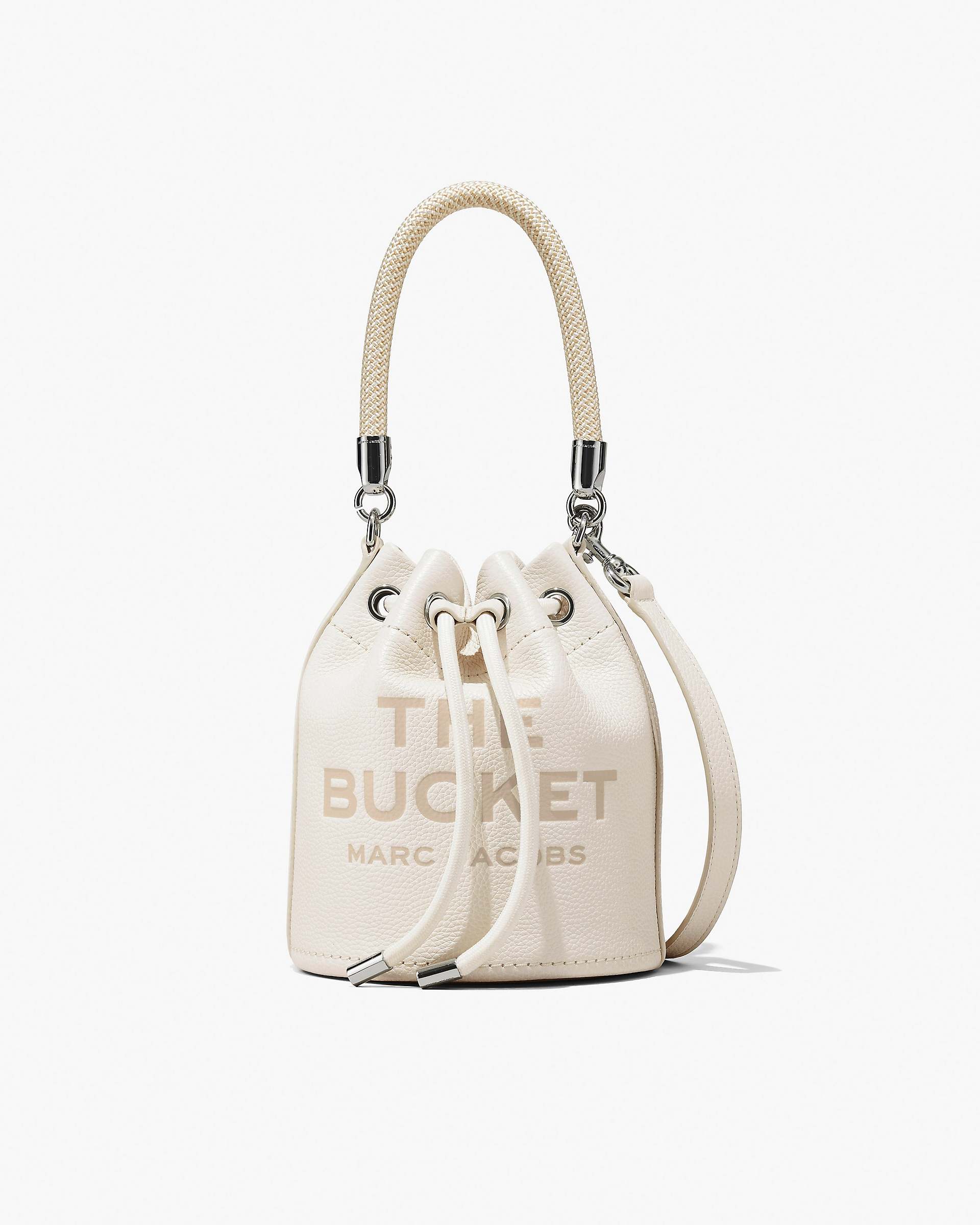 Marc Jacobs Marc Jacobs The Leather Bucket Bag Cotton/Silver Cotton/silver