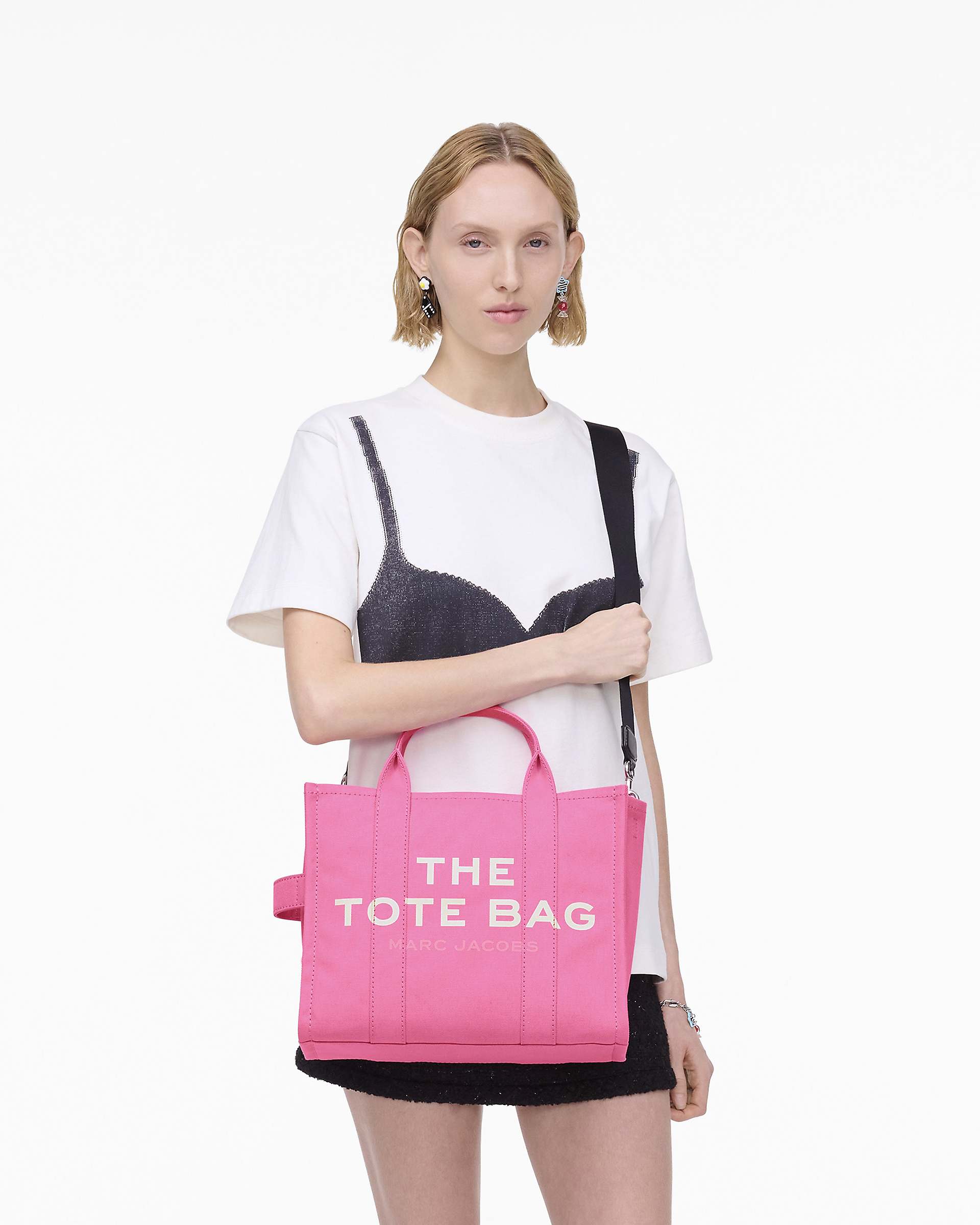 Marc Jacobs Marc Jacobs The Canvas Medium Tote Bag Bow Pink Bow Pink