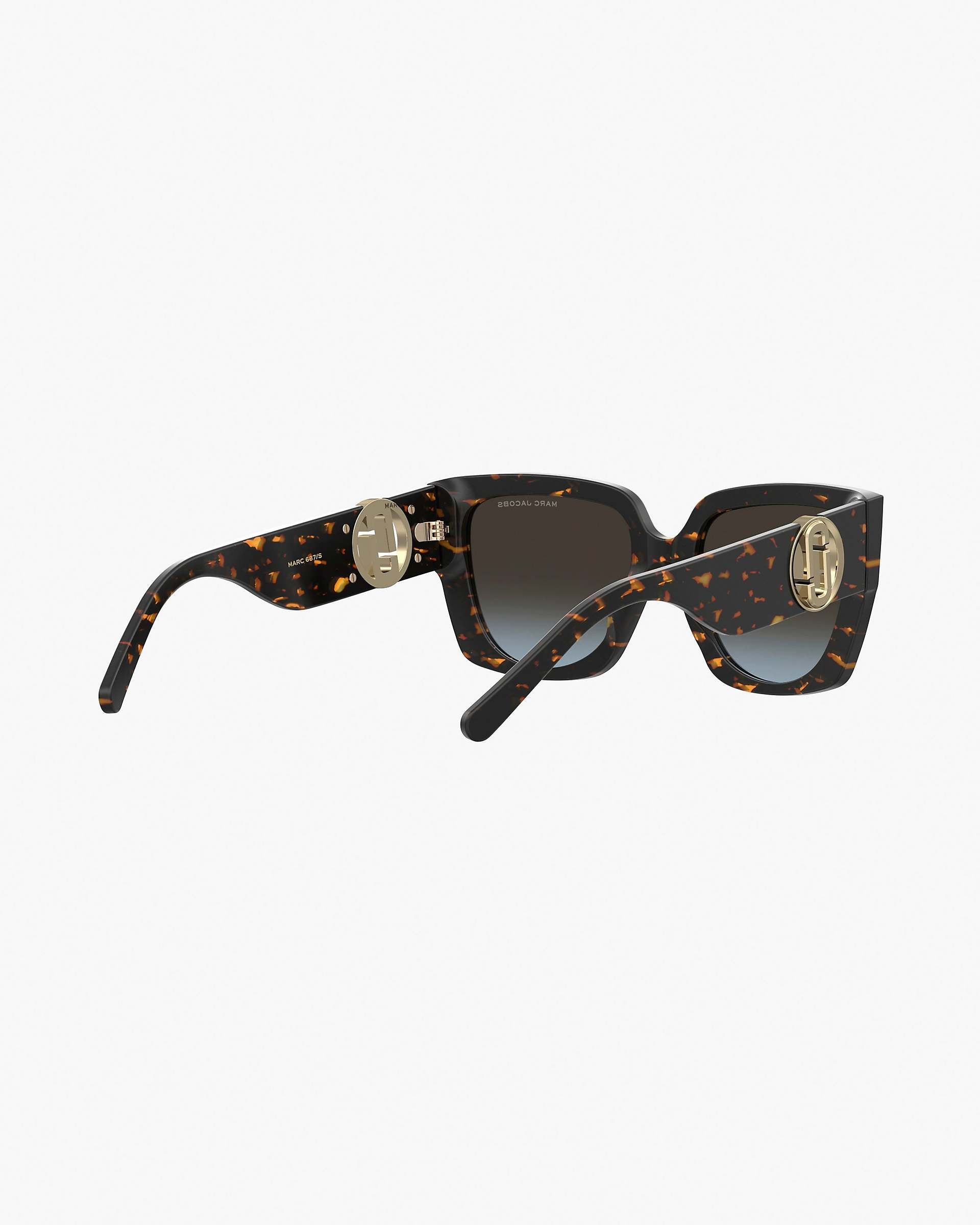 Marc Jacobs Marc Jacobs The J Marc Square Cutout Sunglasses Havana Havana