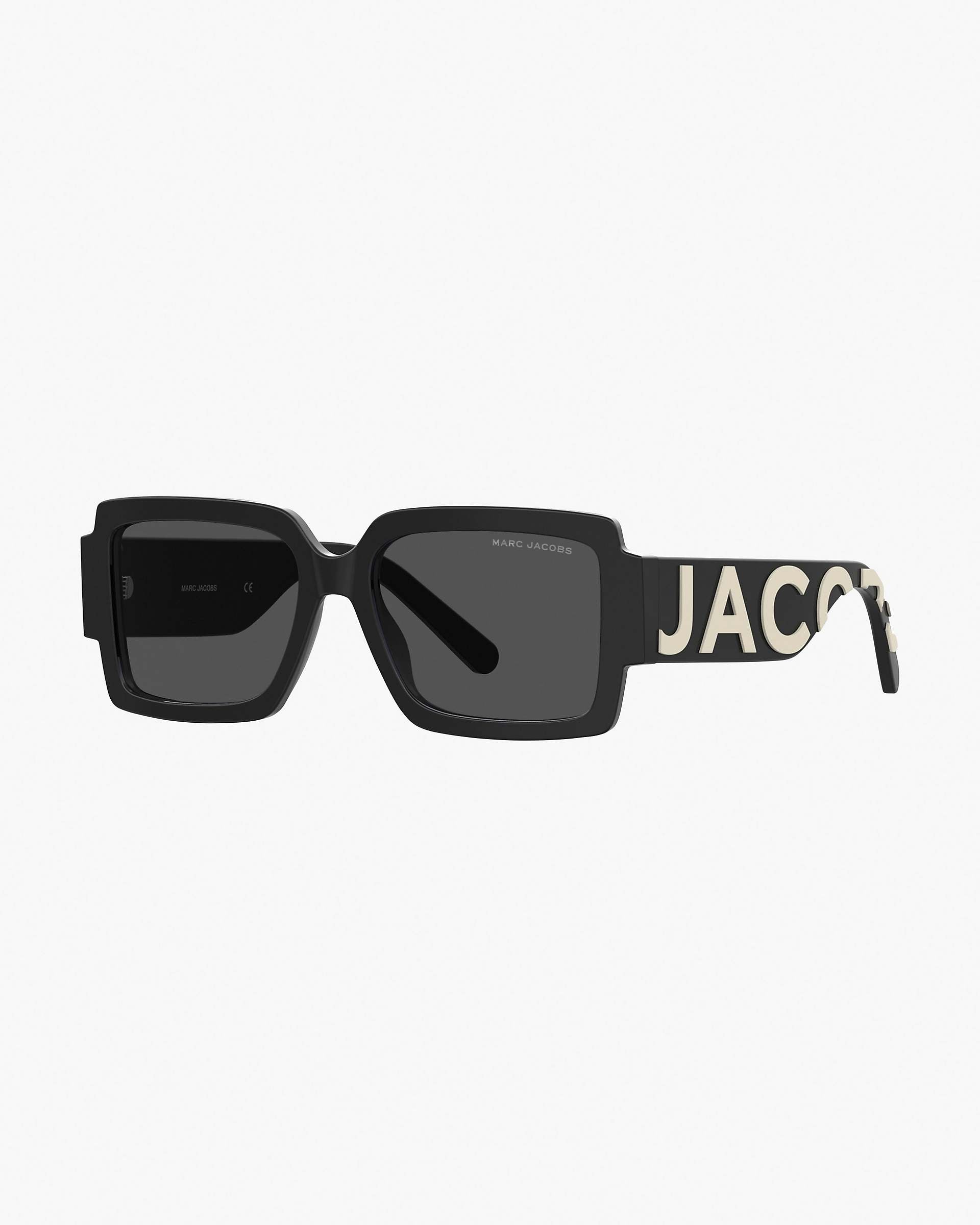 Marc Jacobs Marc Jacobs The Bold Logo Square Sunglasses Black/White Black/white