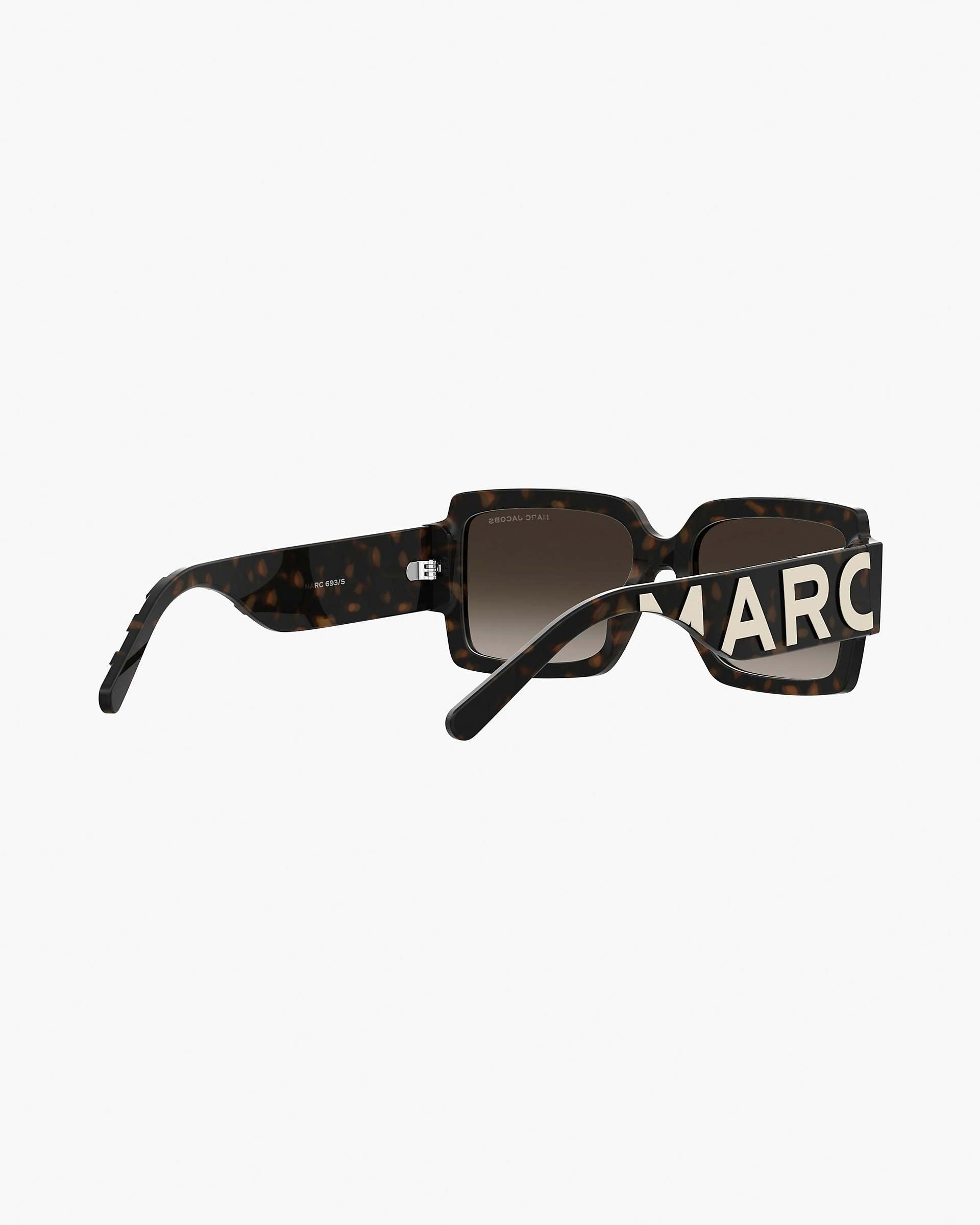 Marc Jacobs Marc Jacobs The Bold Logo Square Sunglasses Havana Havana