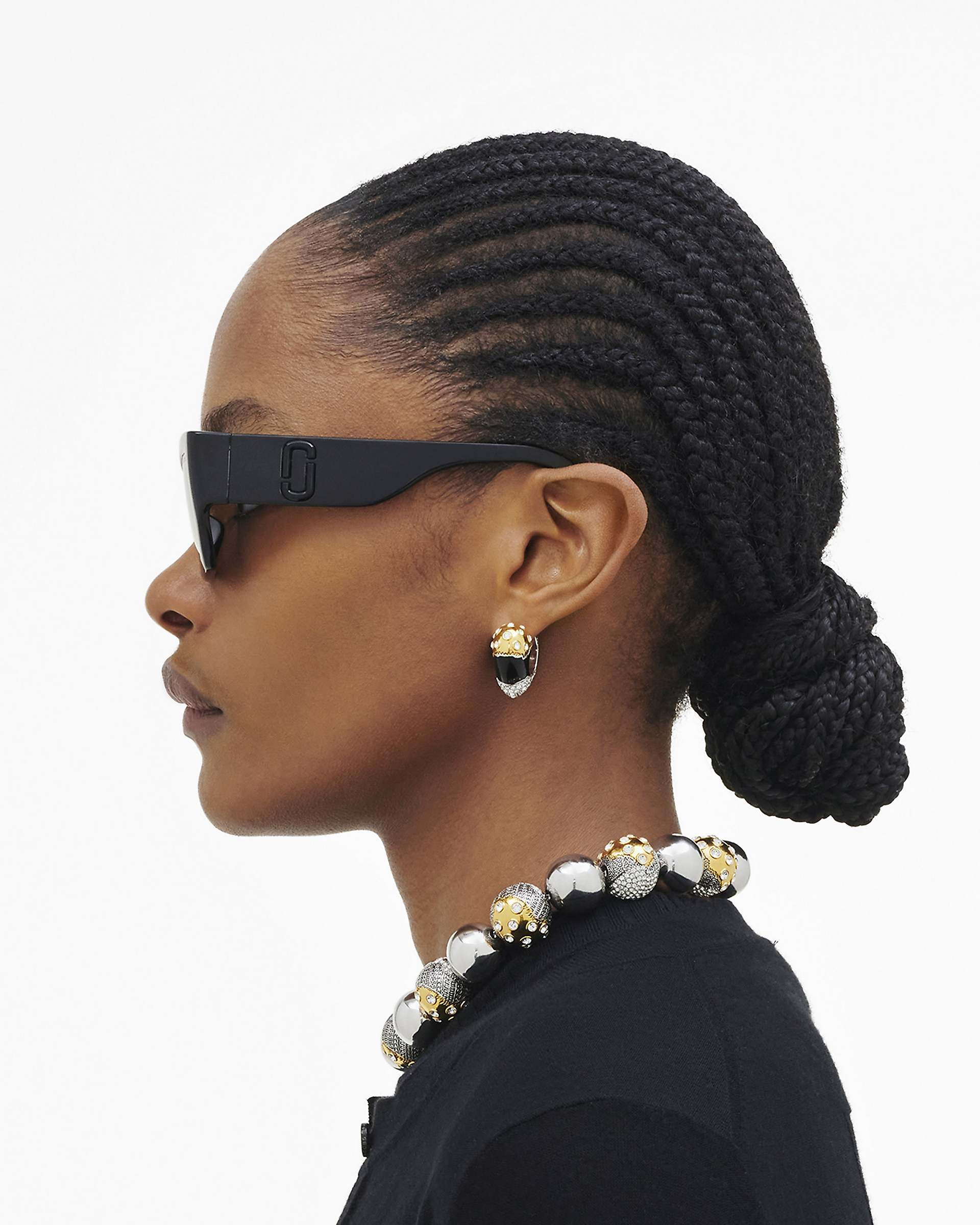 Marc Jacobs Marc Jacobs The J Marc Square Cat Eye Sunglasses Black Black