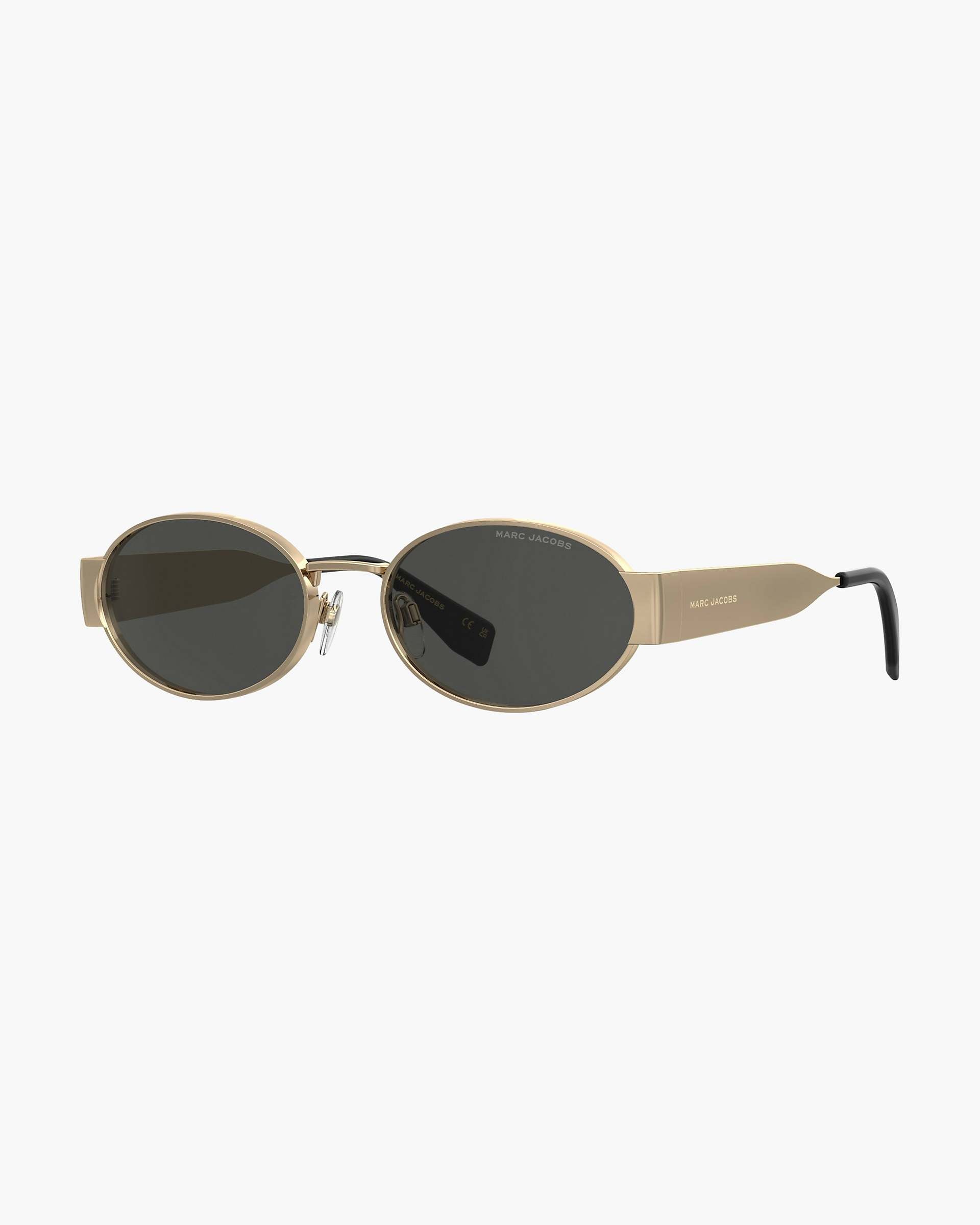 Marc Jacobs Marc Jacobs The Classic Logo Round Sunglasses Black/Gold Black/gold