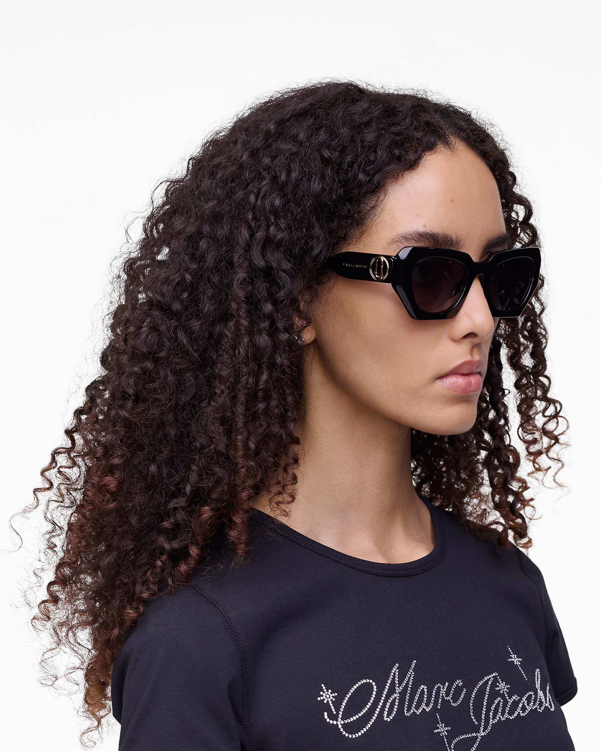 Marc Jacobs Marc Jacobs The J Marc Cat Eye Sunglasses Black Black