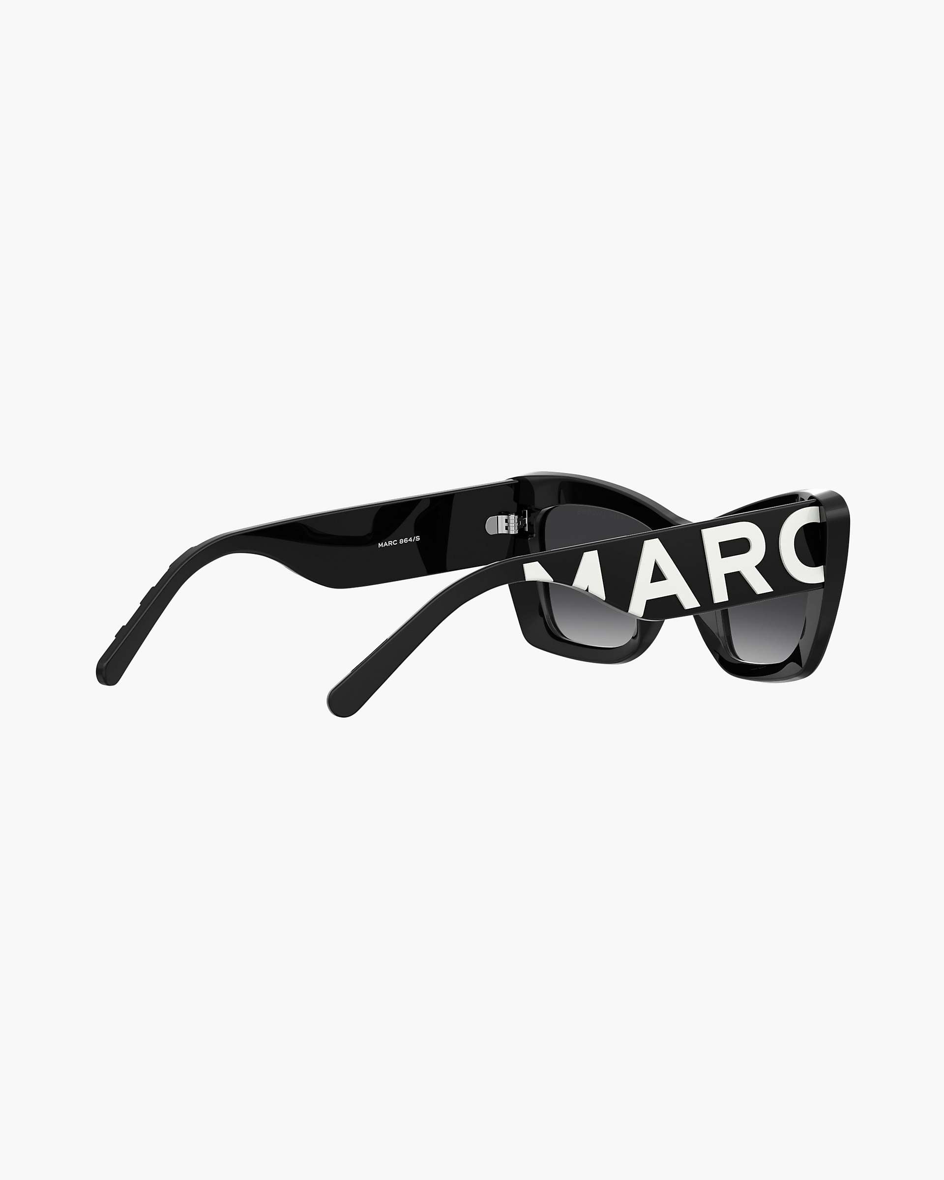 Marc Jacobs Marc Jacobs The Bold Logo Cat Eye Sunglasses Black/White Black/white