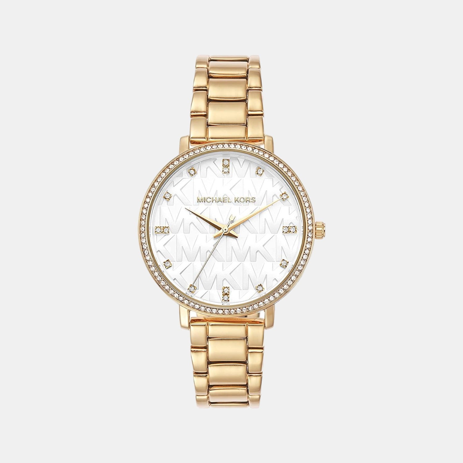 Michael Kors Pyper Women Quartz White Dial Analog Stainless Steel Watch Mk4666