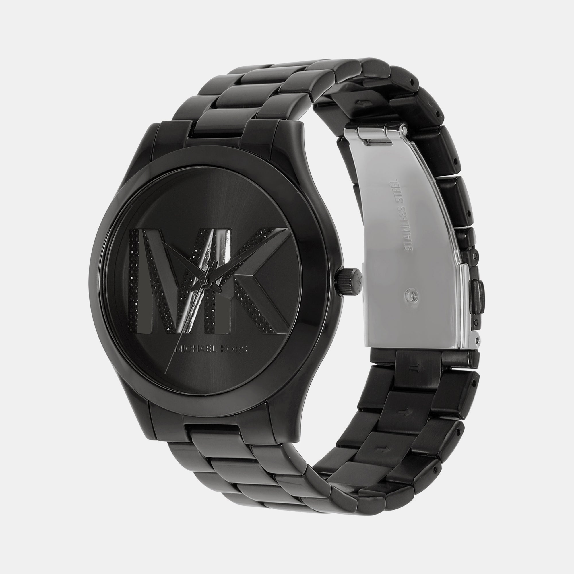 Michael Kors Slim Runway Women Quartz Black Dial Analog Stainless Steel Watch Mk4734