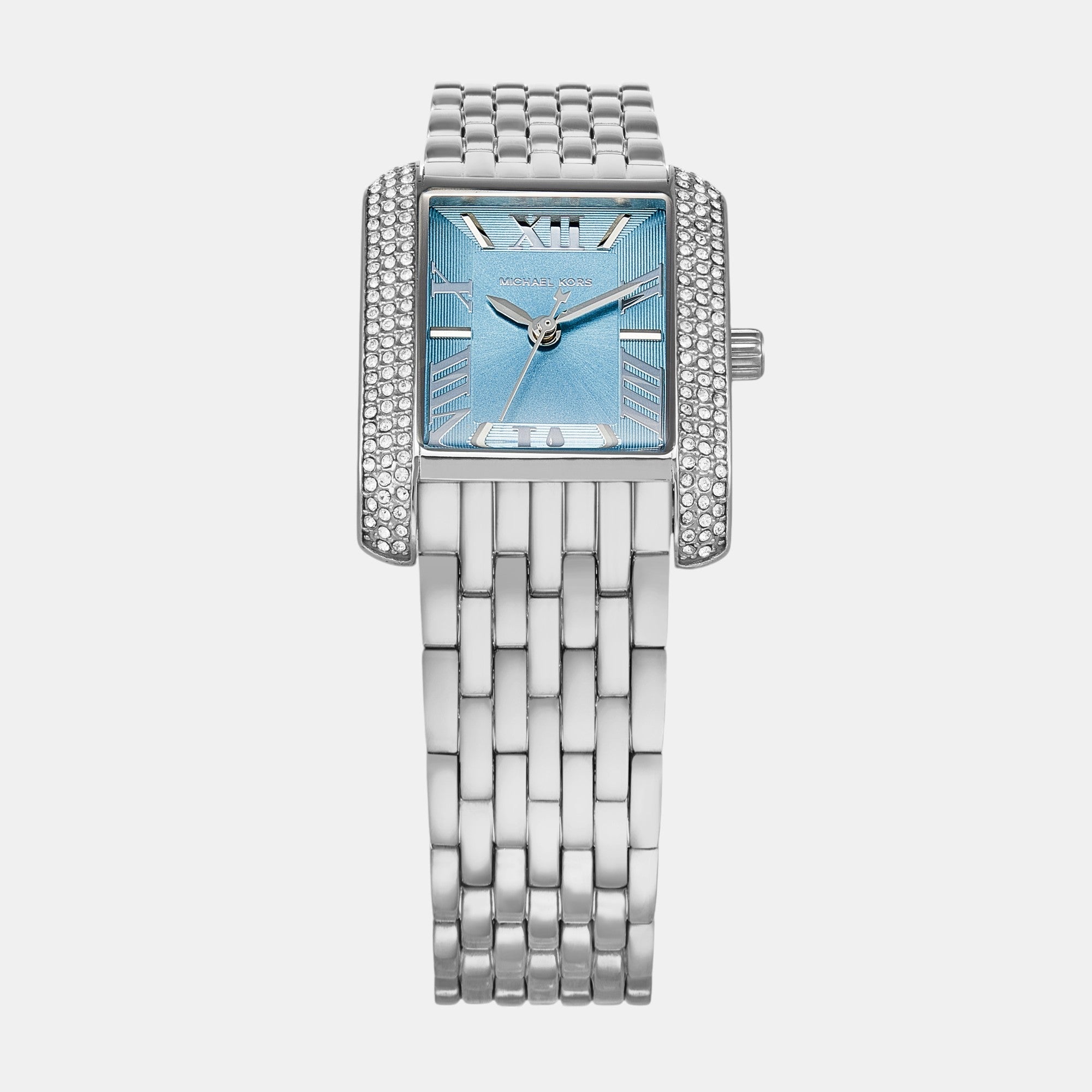 Michael Kors Emery Women Quartz Blue Dial Analog Stainless Steel Watch Mk4829