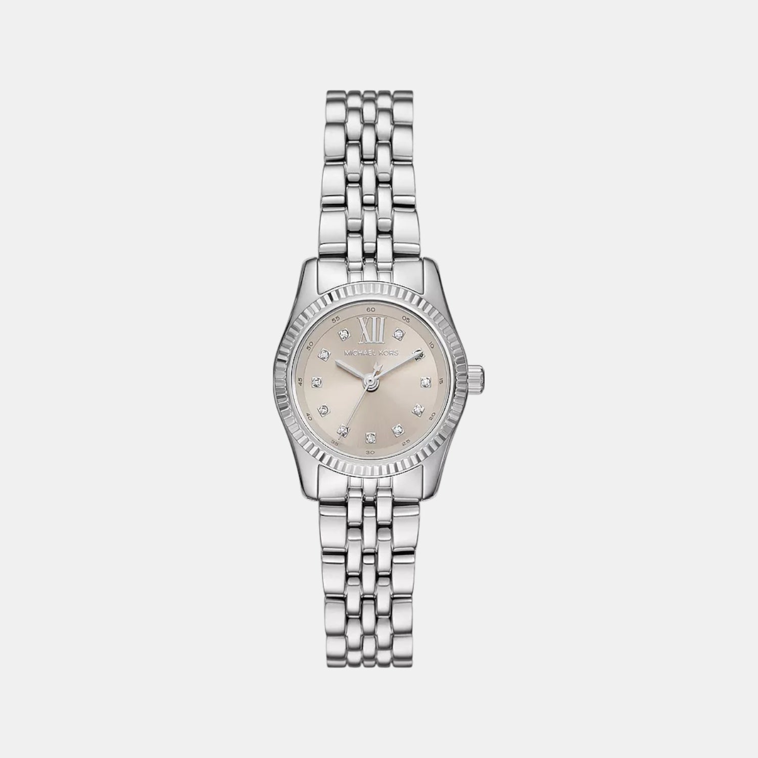 Michael Kors Lexington Women Quartz Silver Dial Analog Stainless Steel Watch Mk4843